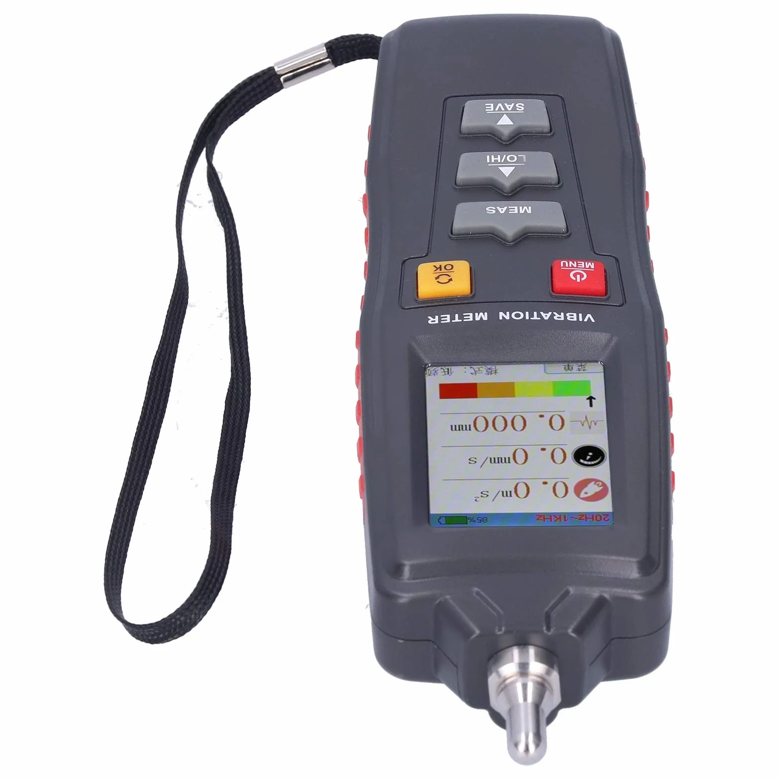 Srliya WT63B Medidor de Vibración Portátil Color LCD LCD Digital Vibration Analyzer Equipo de Prueba