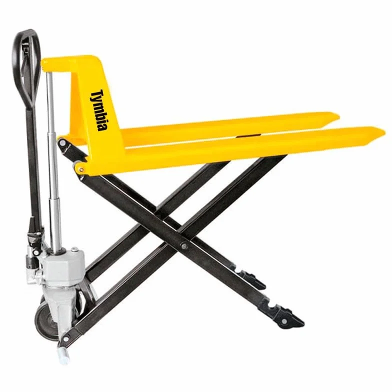 Transpaleta Manual Tijera 1150X550mm, Capacidad de Carga 1000kg, elevación 800mm, se suministra montada