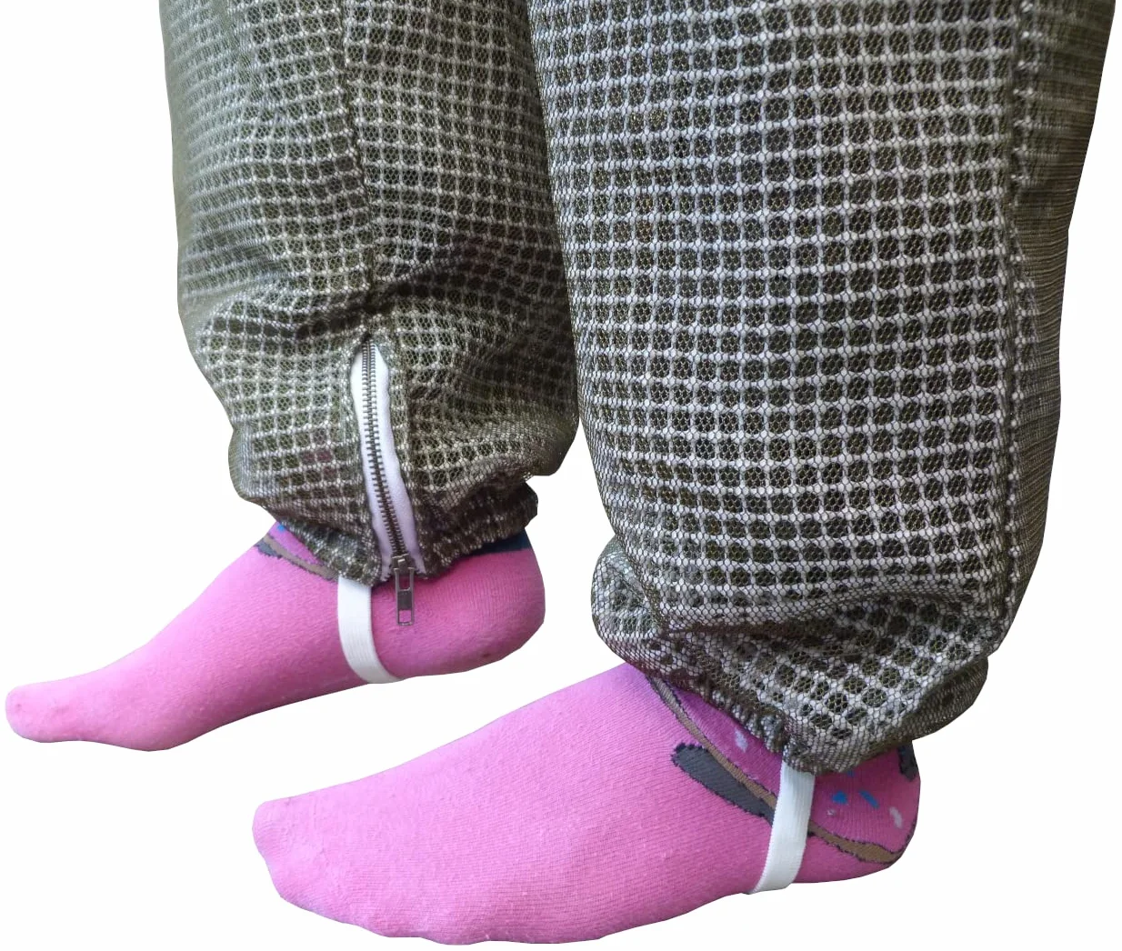 AGS Sombrero redondo velo de tres capas ultra ventilado verde apicultura traje profesional de abeja apicultura traje grande