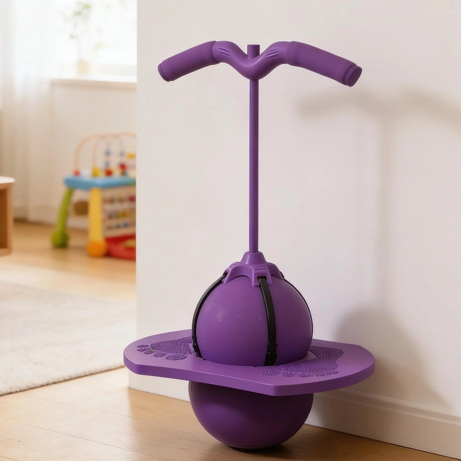 Komboid Pelota salto equilibrio Juego habilidad rebote bolas antideslizantes con mango y bomba