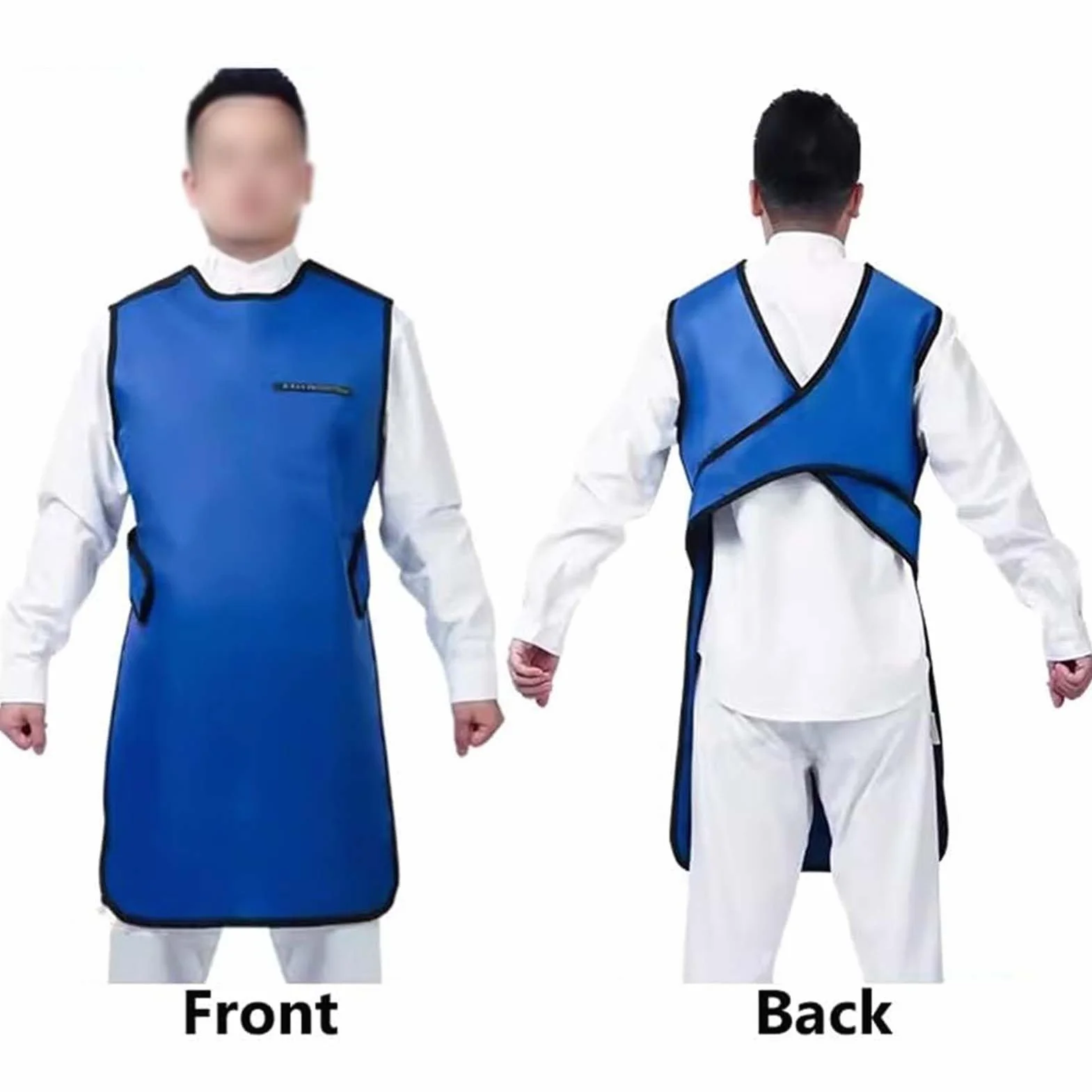 Delantal de Plomo Chaleco de Plomo Protector de Rayos X Delantal de Plomo Ligero de protección contra la radiación Ropa de Escudo Chaleco Traje CT Adulto Mascotas Unisex,0.35mm PB,100x60cm