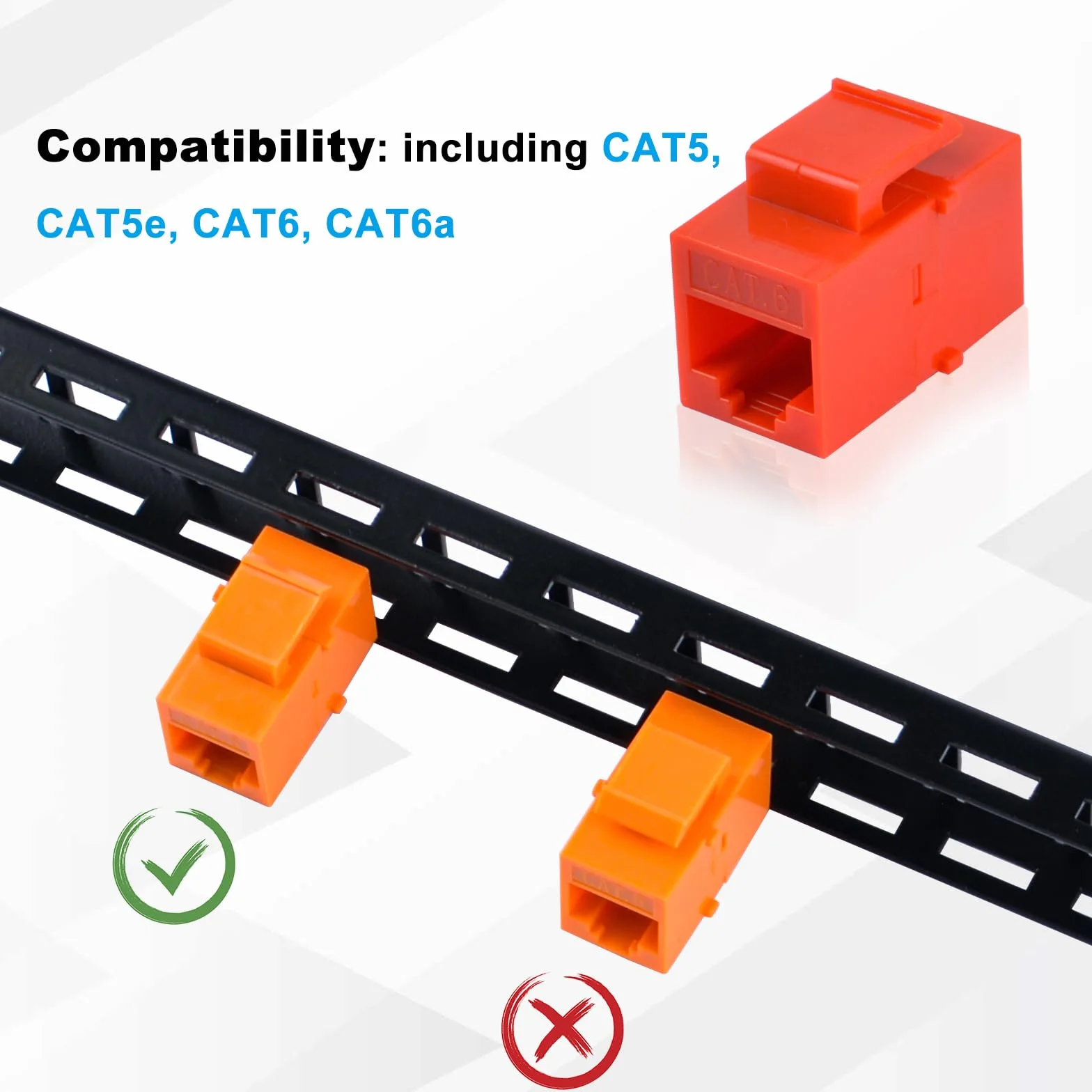 GeeekPi Panel de conexión de 10" 0,5U 12 Puertos Cat6 RJ45 para Gabinetes de Red
