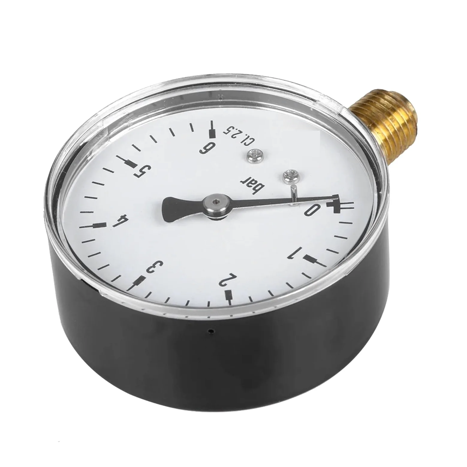 Manómetro de 0-6 Bar, compresor de aire 1/4 NPT, manómetro de presión de alta resistencia, cara 2,3 medición de aire, agua, aceite y Gas