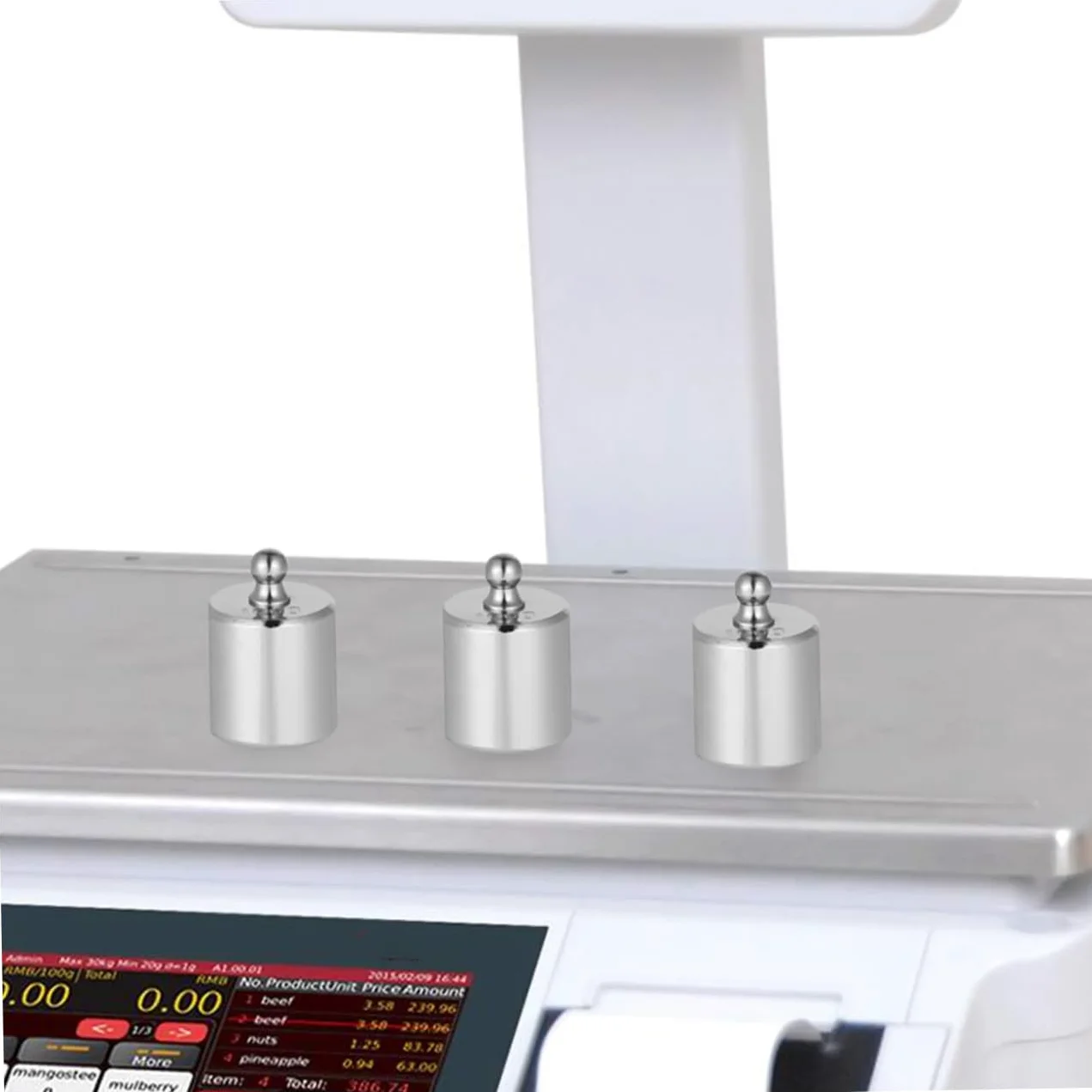 MAGICLULU 3 Pesas De Calibración Cromadas M2 Estándar 100 g Para Balanzas Electrónicas, Juego De 3 Piezas Para Calibración Precisa y Suministros Para Básculas De Laboratorio