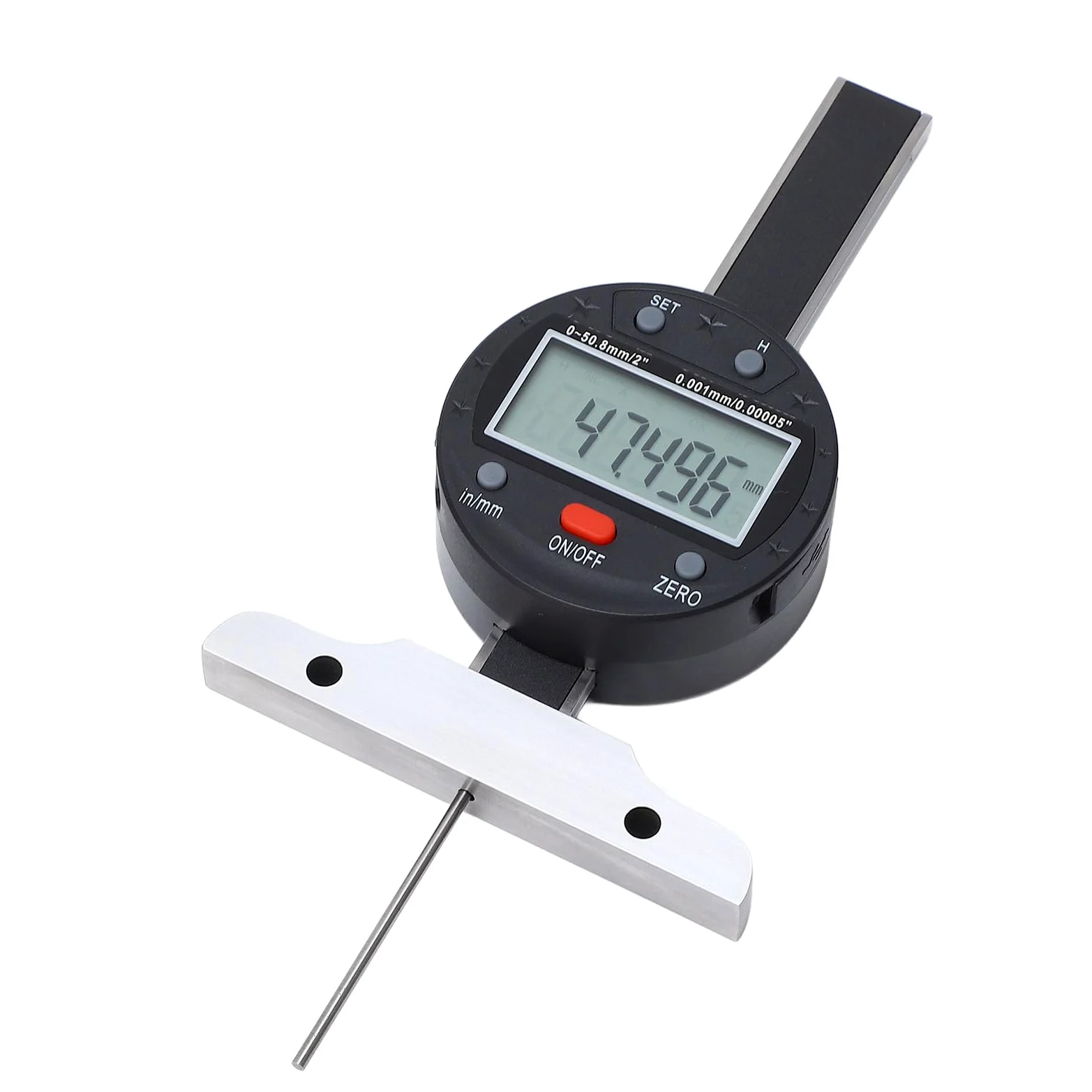 Medidor de Profundidad Digital de Alta Precisión con Pantalla LCD Puerto USB para Profesionales Acero de Aleación Acero Inoxidable 1 Pieza