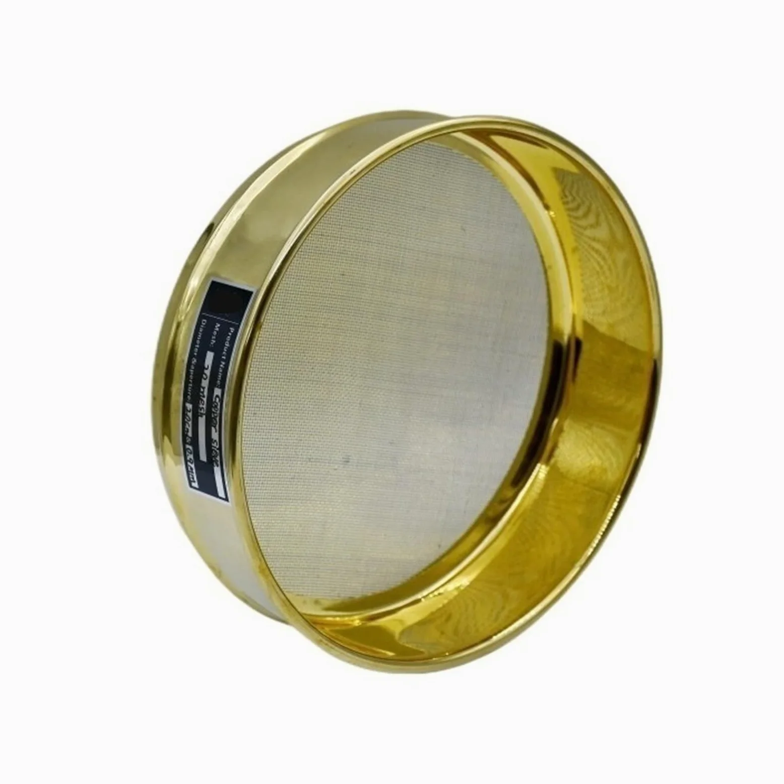 Tamiz de prueba de cobre, tamiz de laboratorio de 20cm, marco inoxidable de malla 12-200 for análisis, 1 unidad(180 mesh)