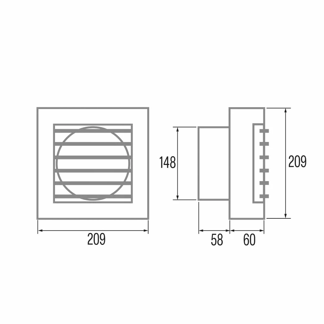 Cata Extractor B-15 Matic Automático 28W Blanco 43 dB