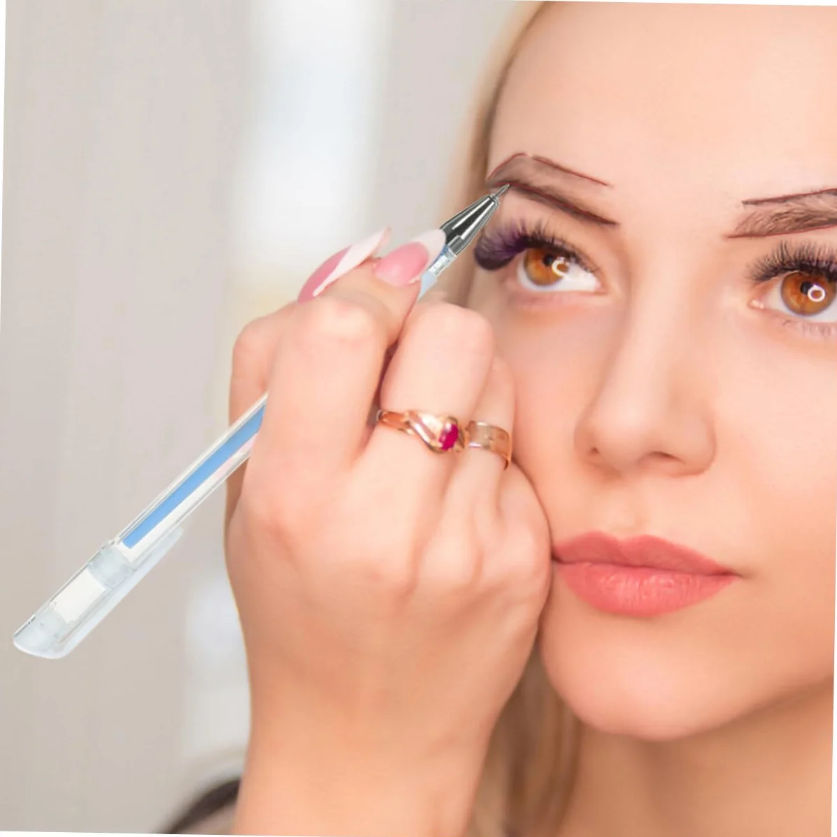Rotuladores Impermeables de Plástico para Cejas y Orejas, Duraderos y Exactos para Tatuajes y Cirugía Estética