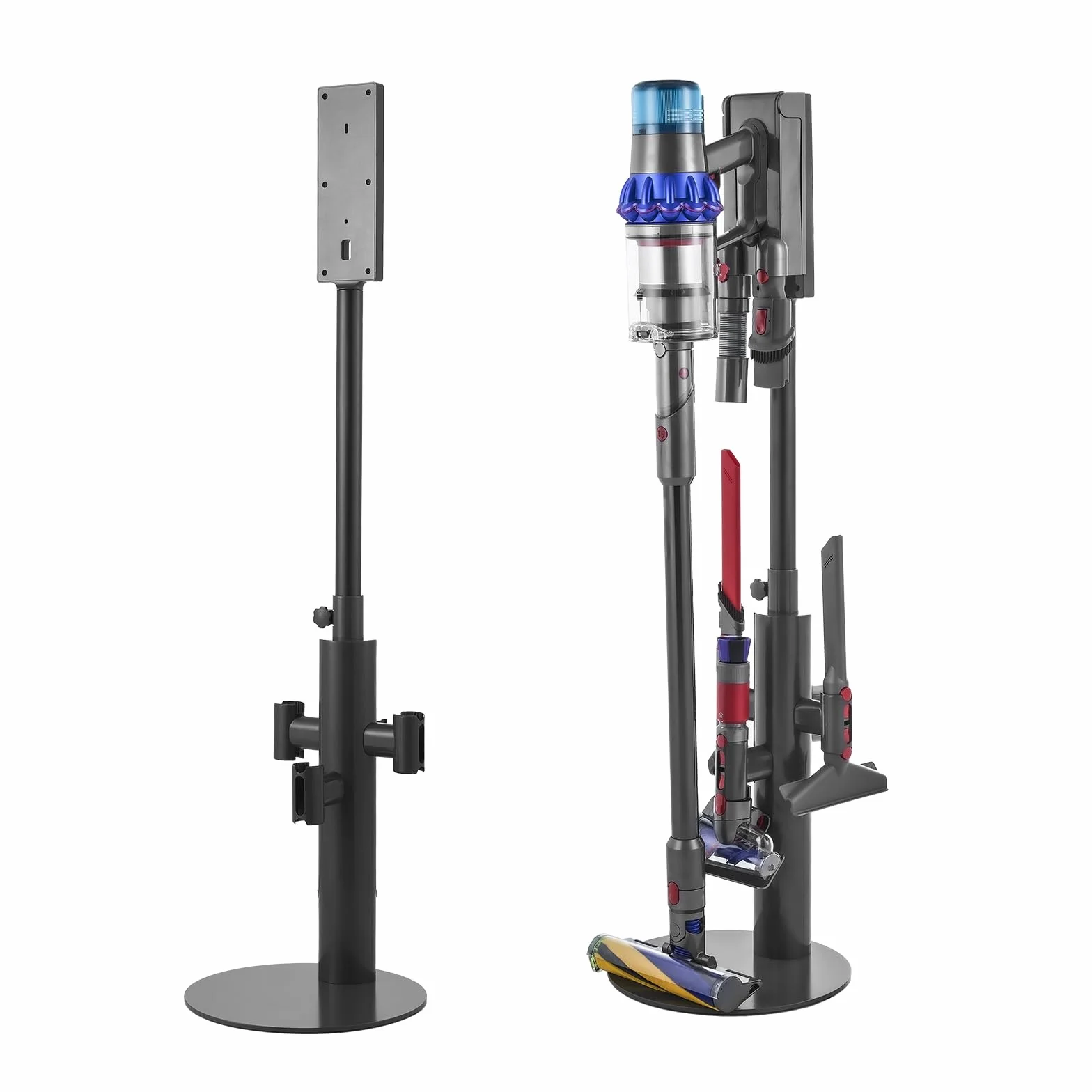 VEVOR Soporte de Aspiradora Compatible con Dyson V7 V8 V10 V11 V12 V15 SV10 SV12 SV14 SV18 SV21, Altura Ajustable 87,5-130 cm