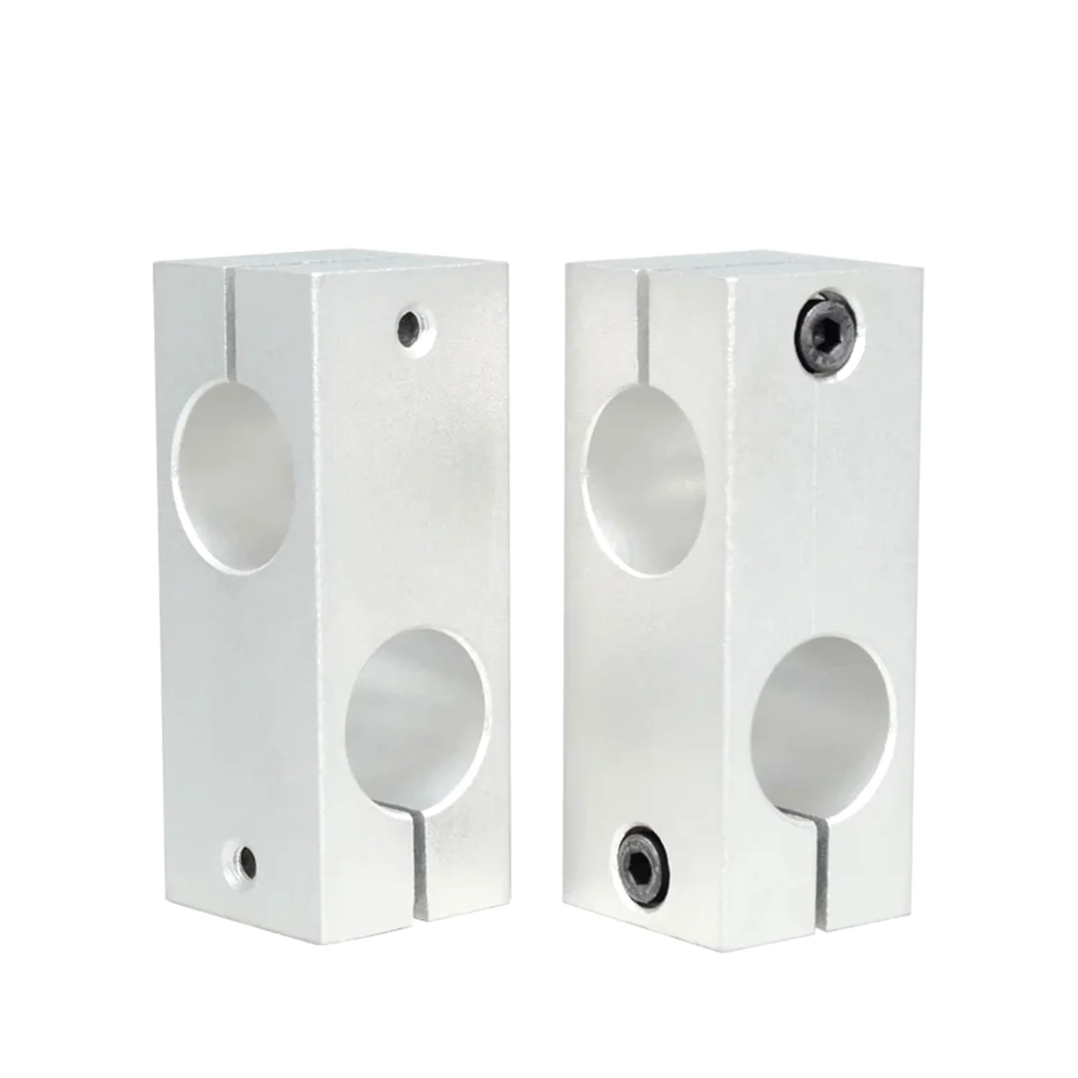 Soporte de fijación de tubería de acero, bloque cruzado de eje óptico de aleación de aluminio, diámetro de conexión 6, 8, 10, 12, 14, 15, 16, 17, 18, 20, 22, 25, 1 Uds.(SZJLH-40-40)