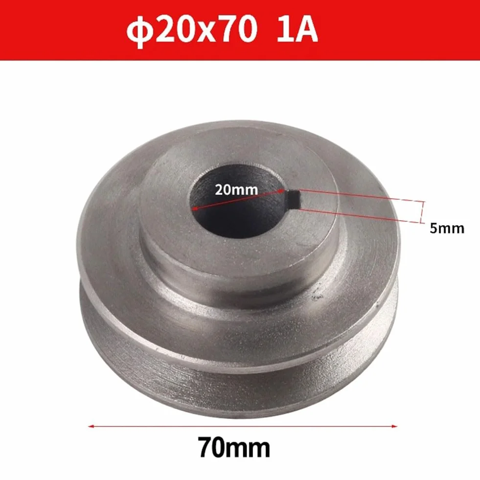 Polea de correa trapezoidal de hierro fundido 20x70 para compresor de aire