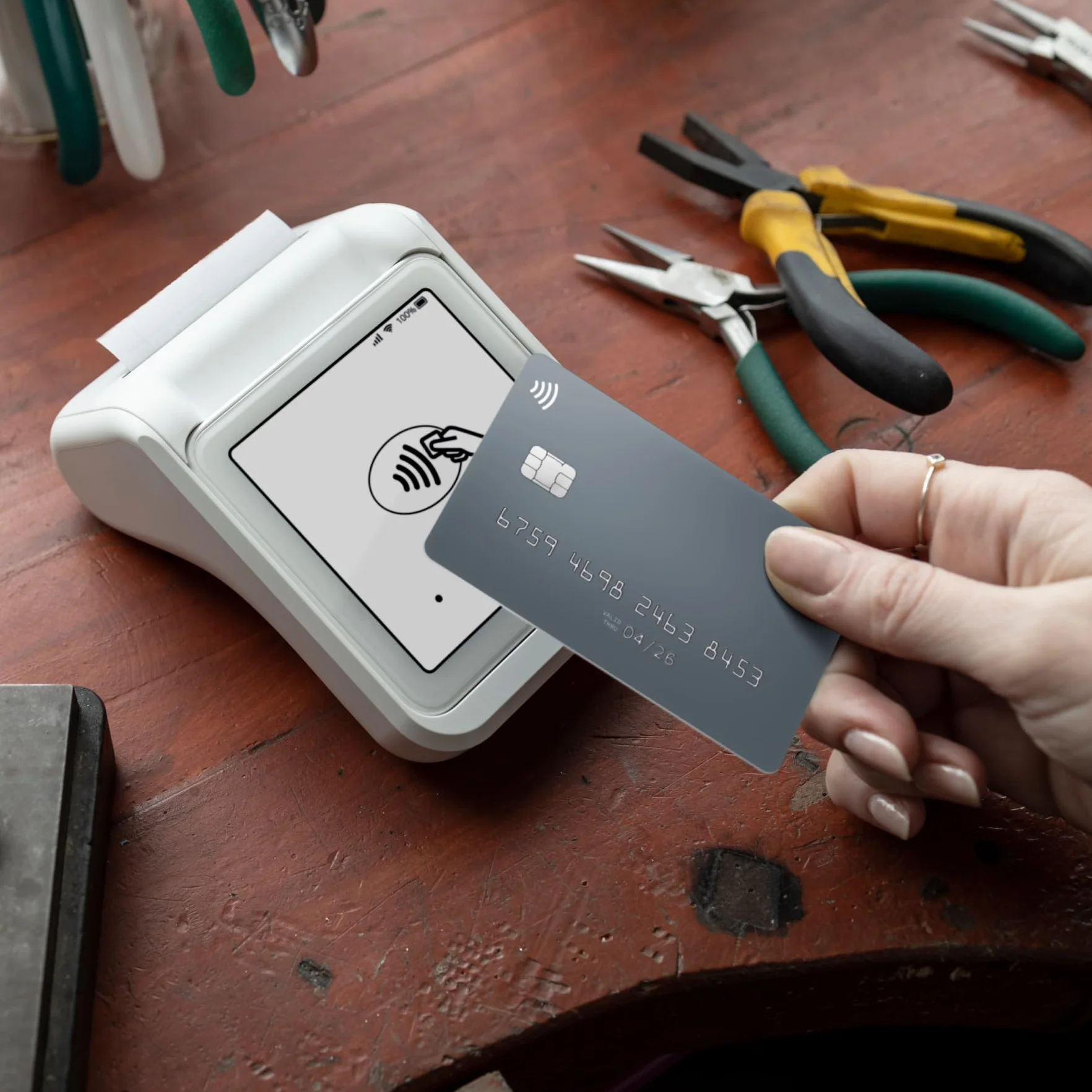 SUMUP Datáfono Solo con Impresora de Recibos Portátil - Terminal de Pago con Impresión Móvil