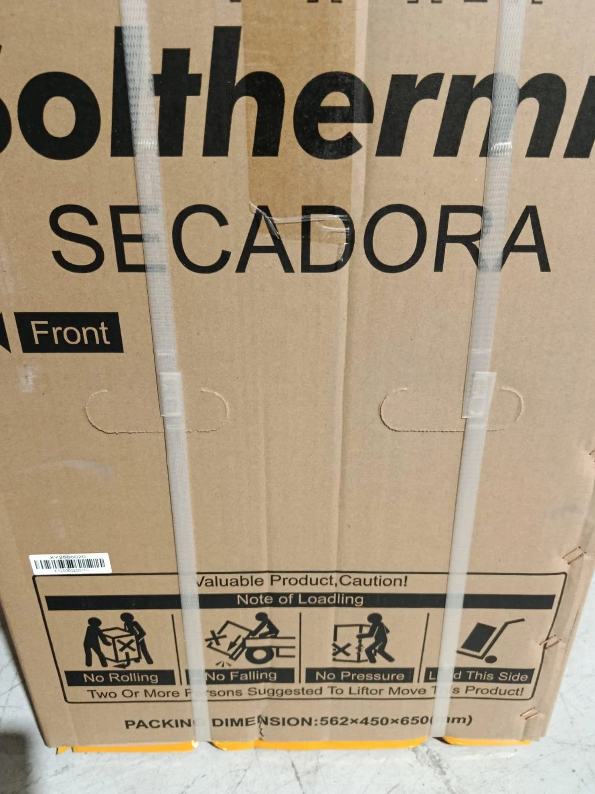 SOLTHERMIC SECADORA MINI SC2.5G 2,5 KG Puerta negra ojo de buey Blanco