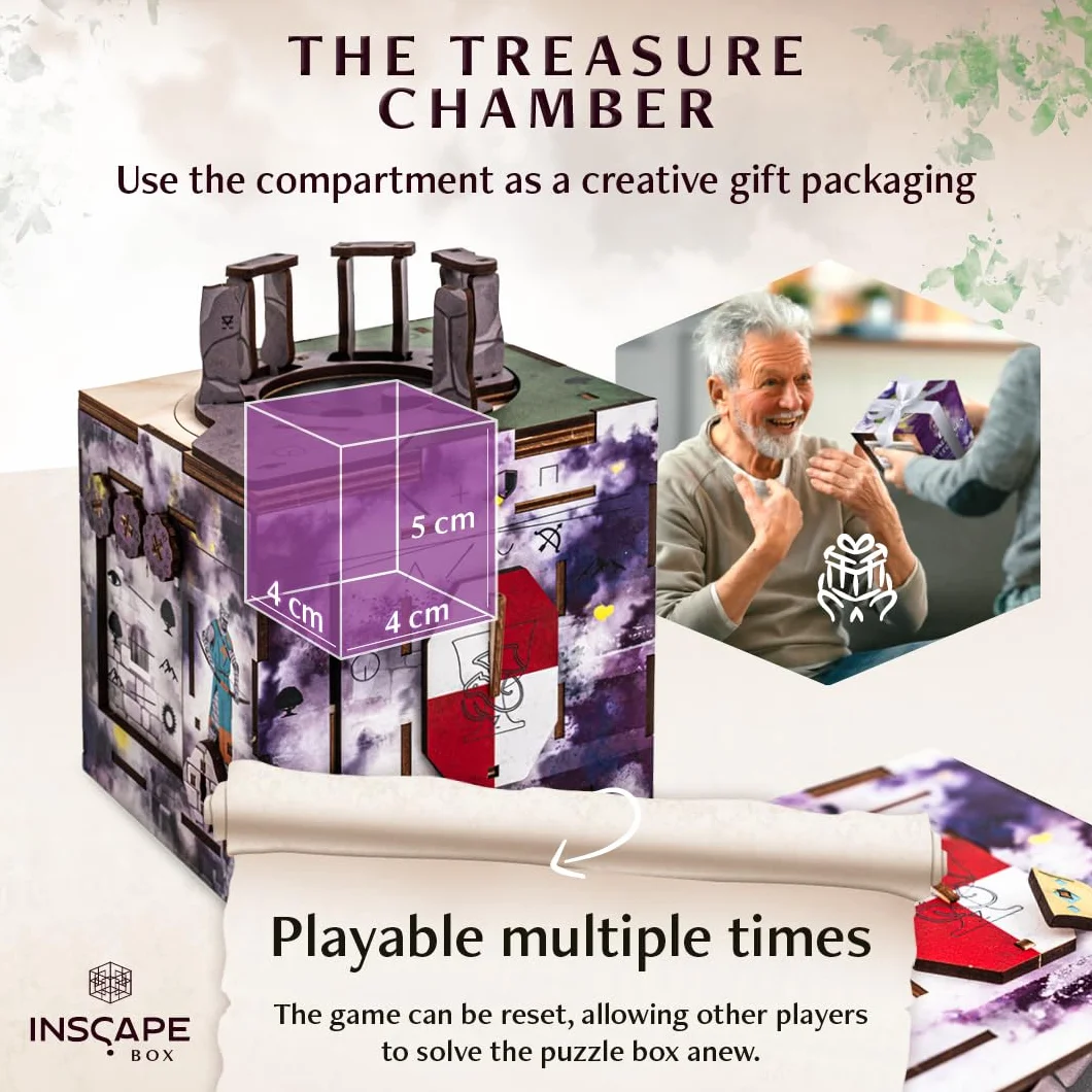 INSCAPE Cluebox Stonehenge's Legacy Puzzle de Madera Interactivo 3D con Mecanismos Secretos