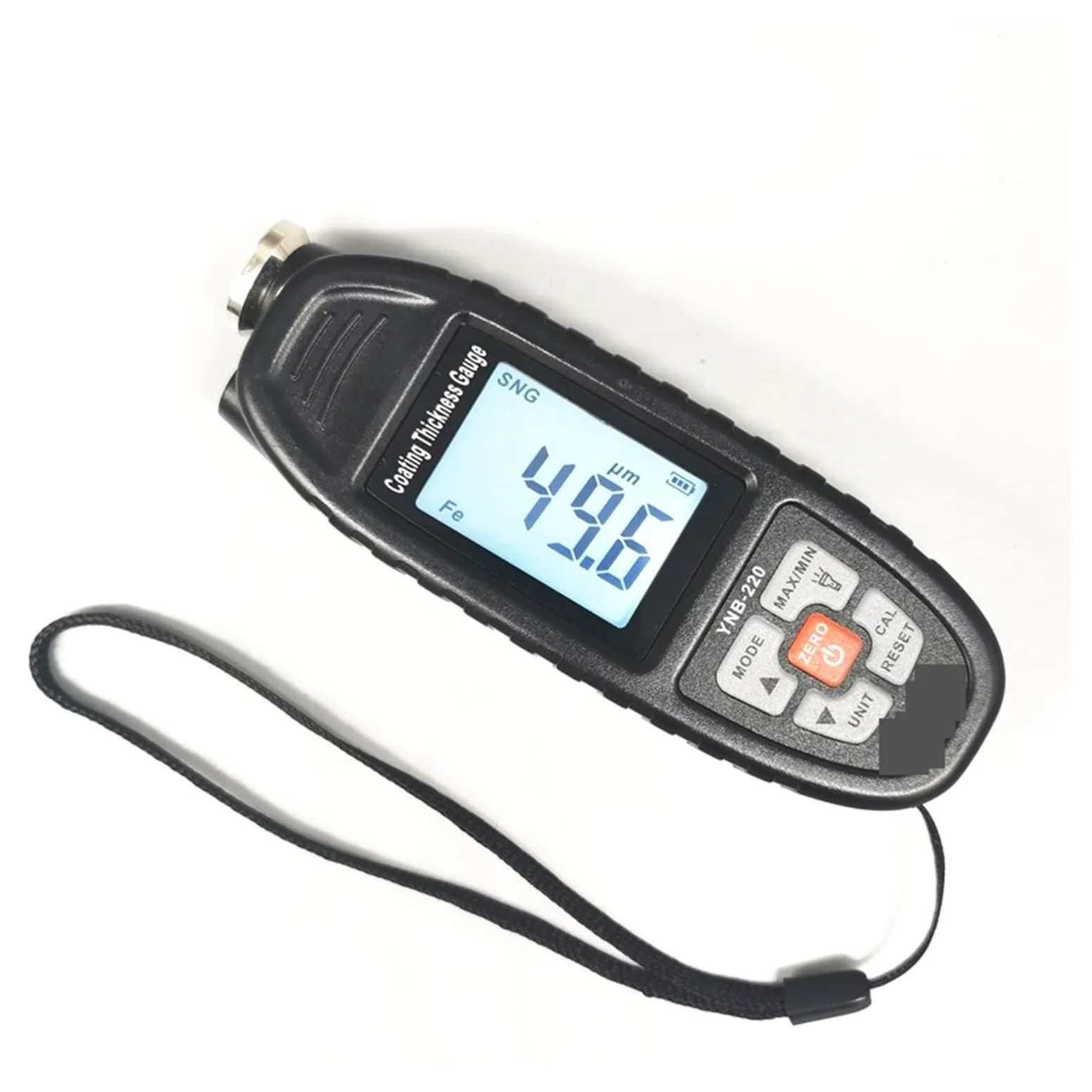 Medidor de espesor, YNB-220 nuevo medidor de espesor de pintura de coche medidor de espesor de recubrimiento de película probador de espesor con linterna LED