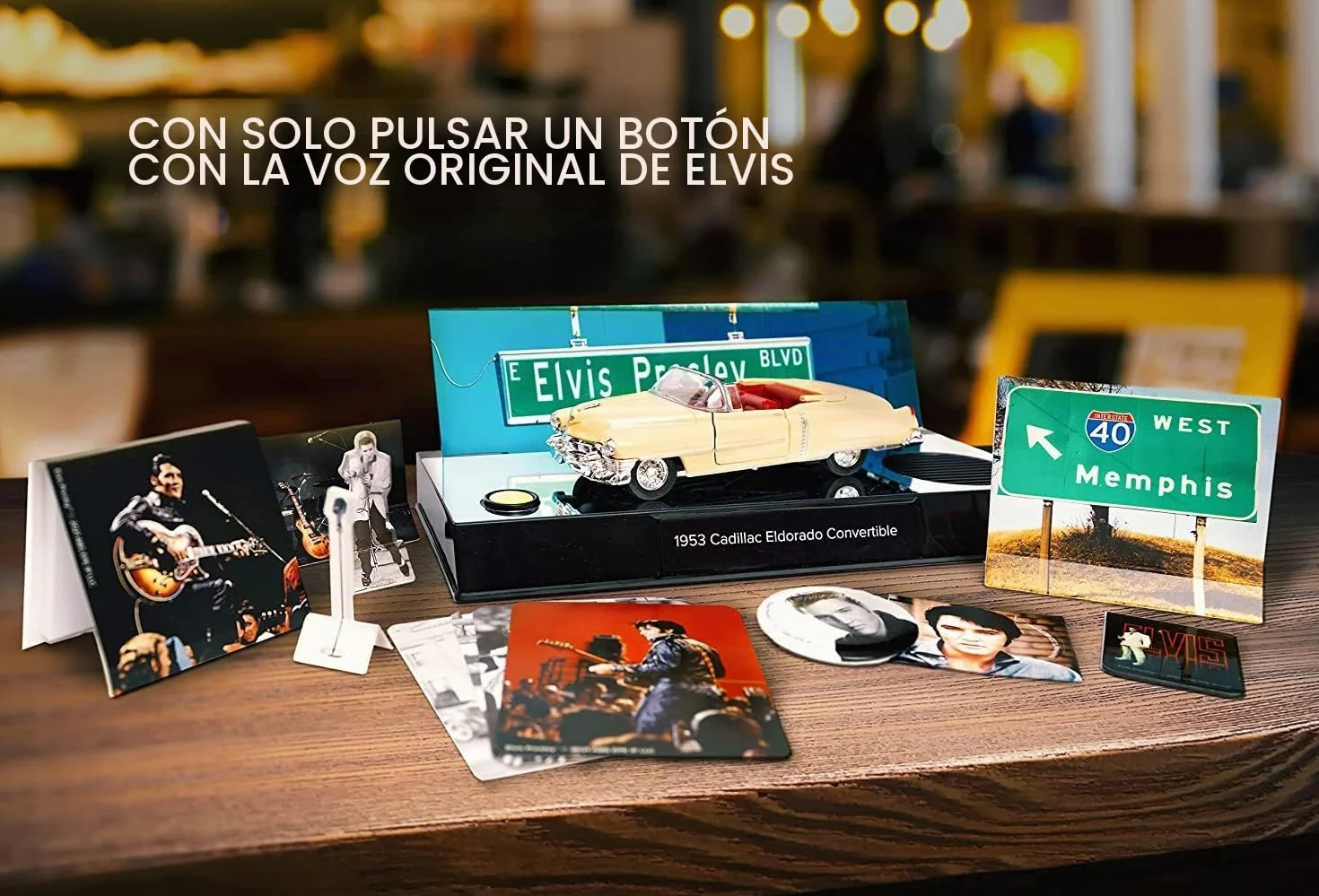 Franzis Elvis Presley 55120-7 Calendario de Adviento escala 1:38 con módulo de sonido y libro, multicolor 14+