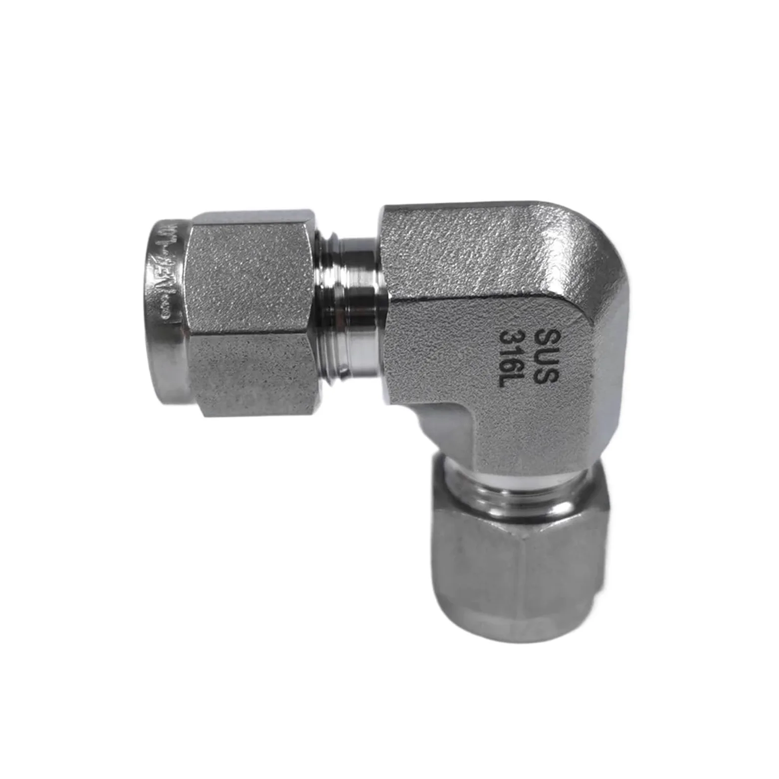 Accesorio de tubería de compresión de codo de unión OD de doble virola, accesorio de tubo de 1/8 "1/4" 3/8 "1/2" 3/4 "para plomería de compresión(3/4")