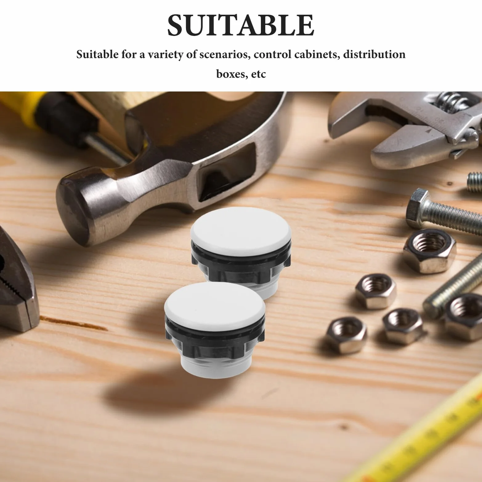 SMASOLO 50 Tapones Protectores de Botón de Plástico para Paneles Industriales Accesorios Control Maquinaria
