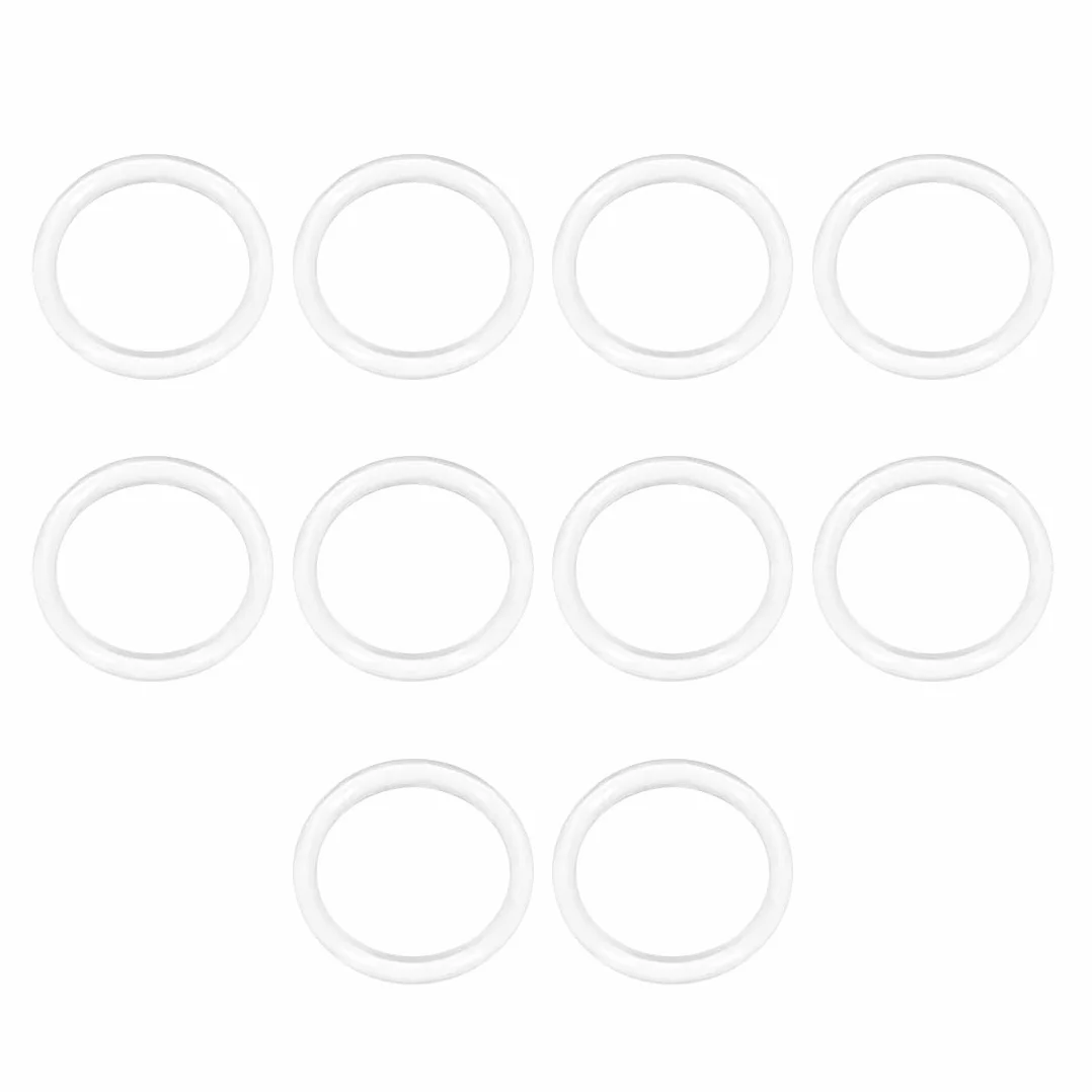 sourcing map Silicona Junta Tórica 20mm DE 16mm DI 2mm Ancho VMQ Sello Anillos Junta Blanco Paquete De 10