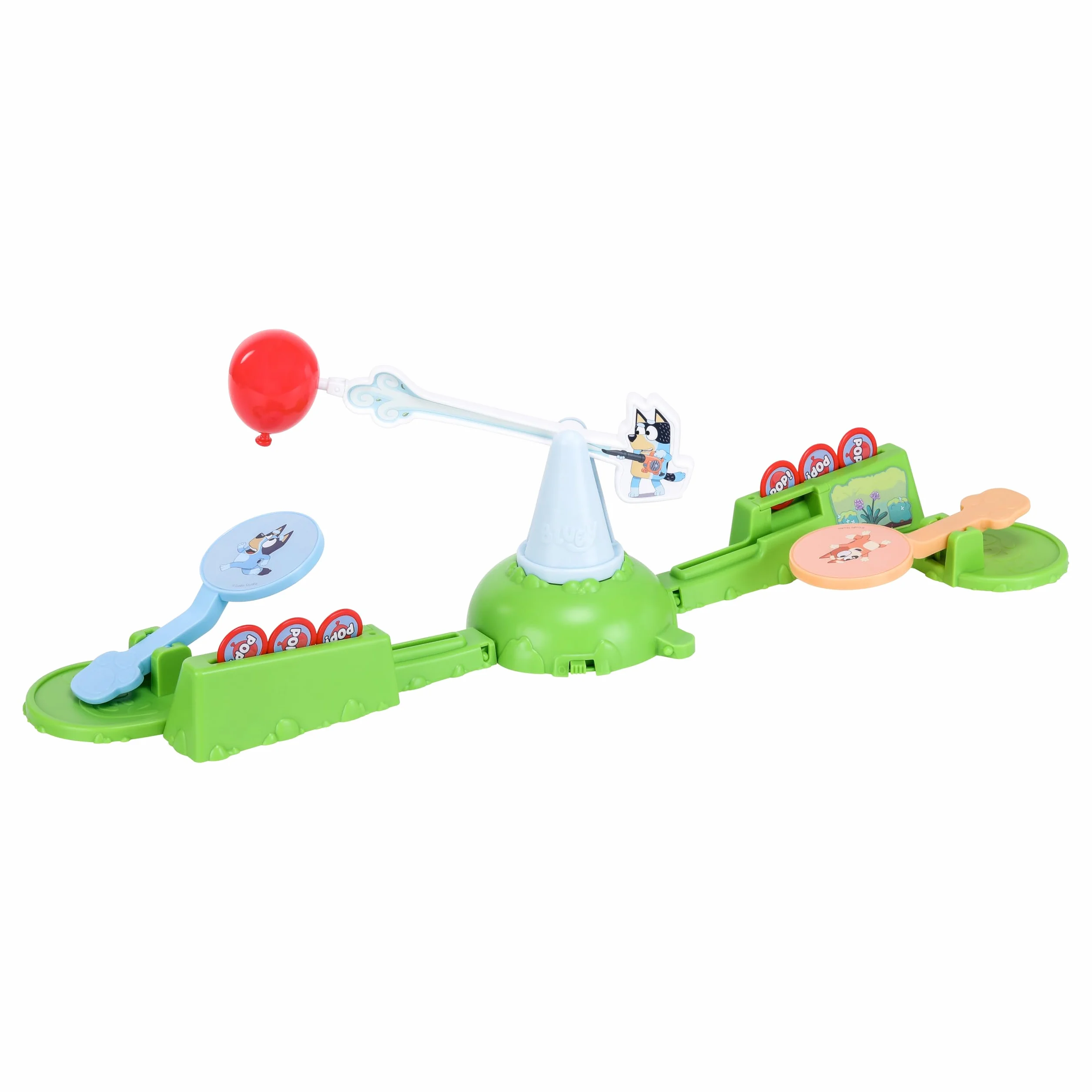 Bluey Juego Que no Toque el Suelo - Globo motorizado con Palas, para 2-3 Jugadores, 4 años+