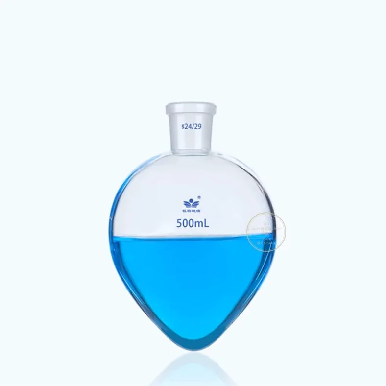 1 Unidad de Vidrio de borosilicato de Laboratorio Alto 50 ml-2000 ml Esmerilado estándar #19#24#29 Boca Espesar matraz de Vidrio con Fondo en Forma de V (Size : 1000ml celiber29)