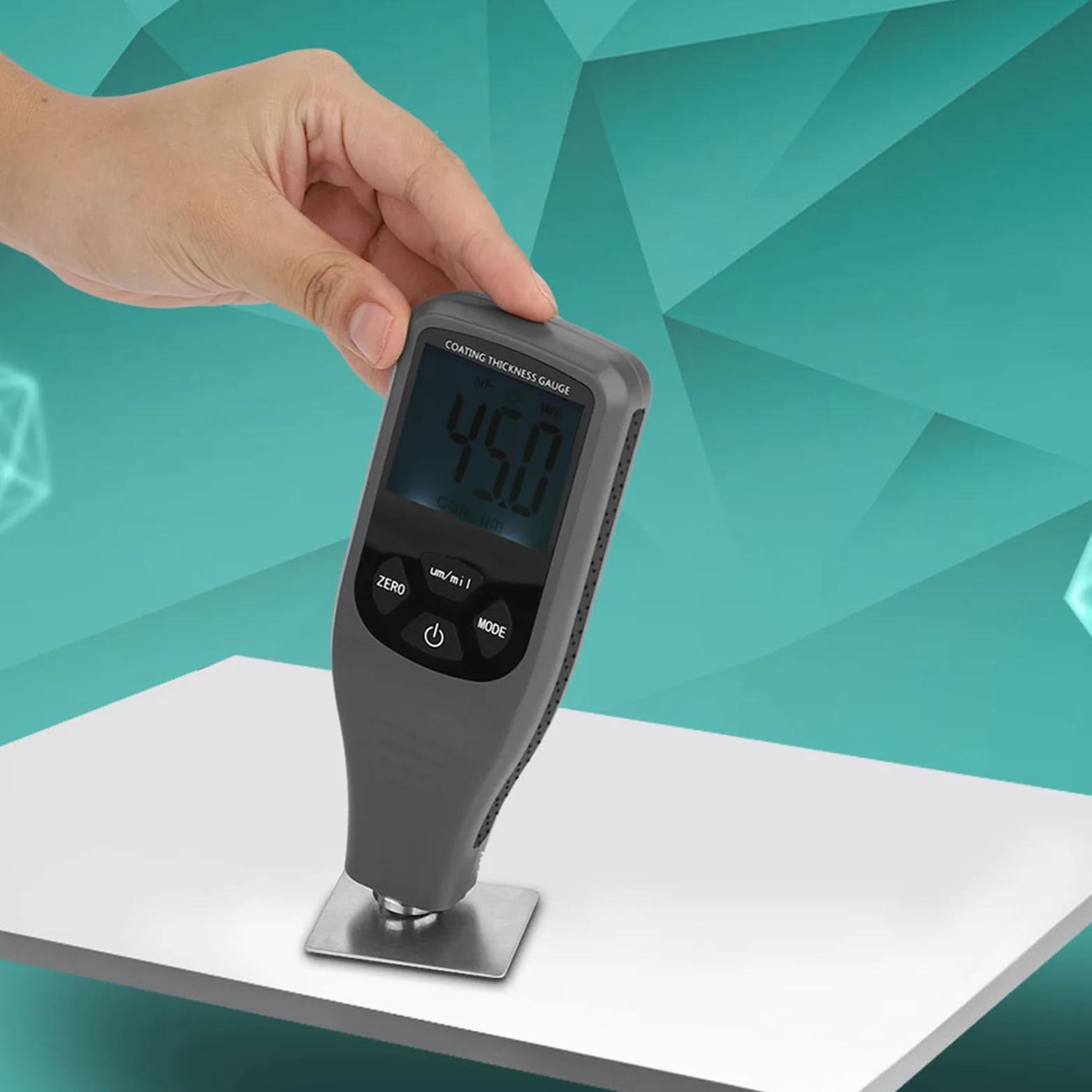 Medidor de Espesor de Revestimiento LCD Digital RZ240 – Instrumento Automático de Prueba de Metal para Medir 0-1500 μm – Ideal para Mediciones de Pintura, Revestimiento y