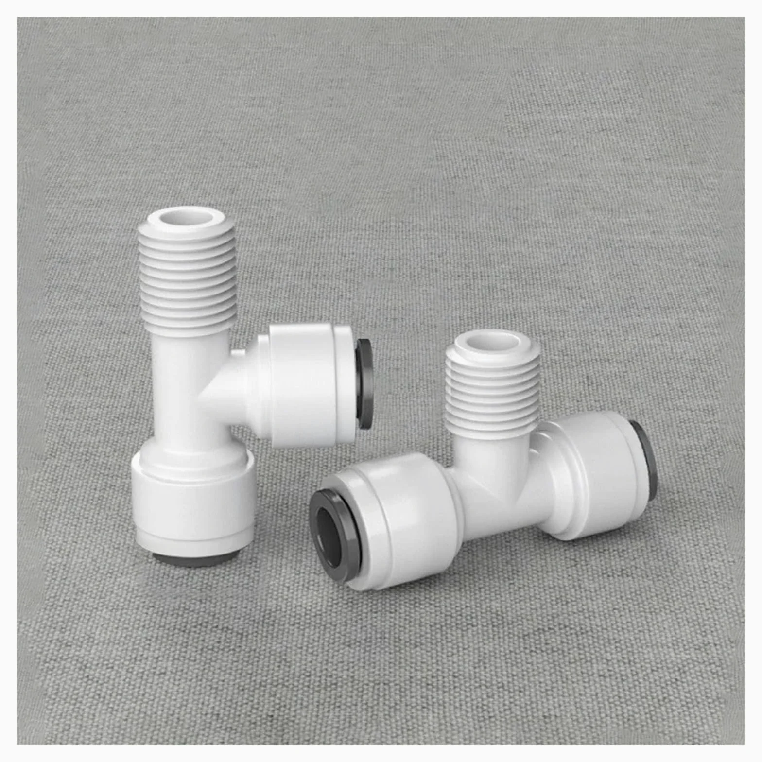 Accesorio de agua, rosca macho-hembra, conexión rápida, conector de manguera de 1/4" y 3/8", filtro de agua, piezas de ósmosis inversa(JSQMK048,50 pcs)