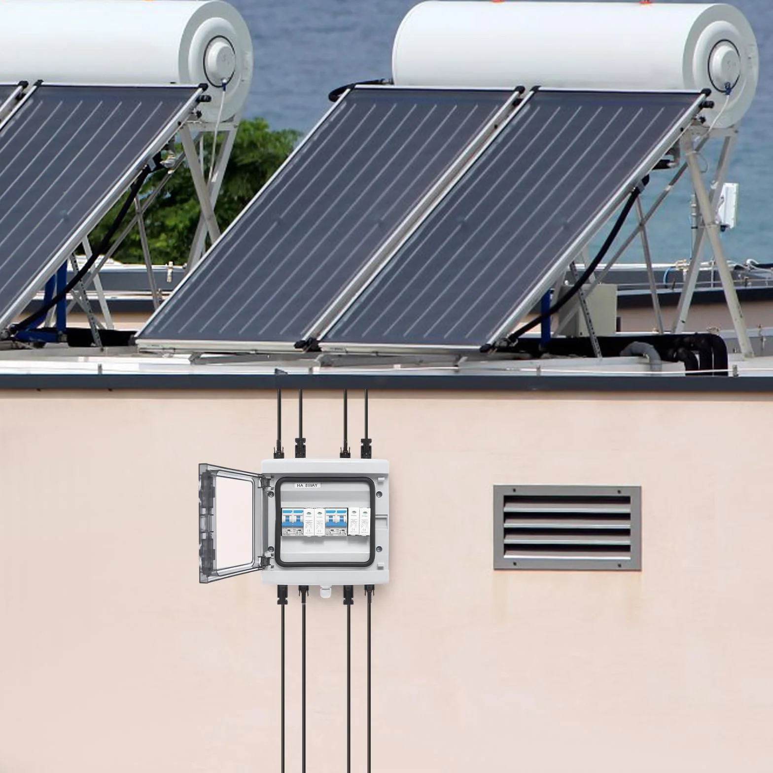 DC Trennschalter PV Anlage 1000V 25A Solar überspannungsschutz 2 Strings überspannungsschutz PV Solar Anschlusskasten Blitzschutz Leitungsschutzschalter IP65 2 In 2 In 2 Out für Solararanlage