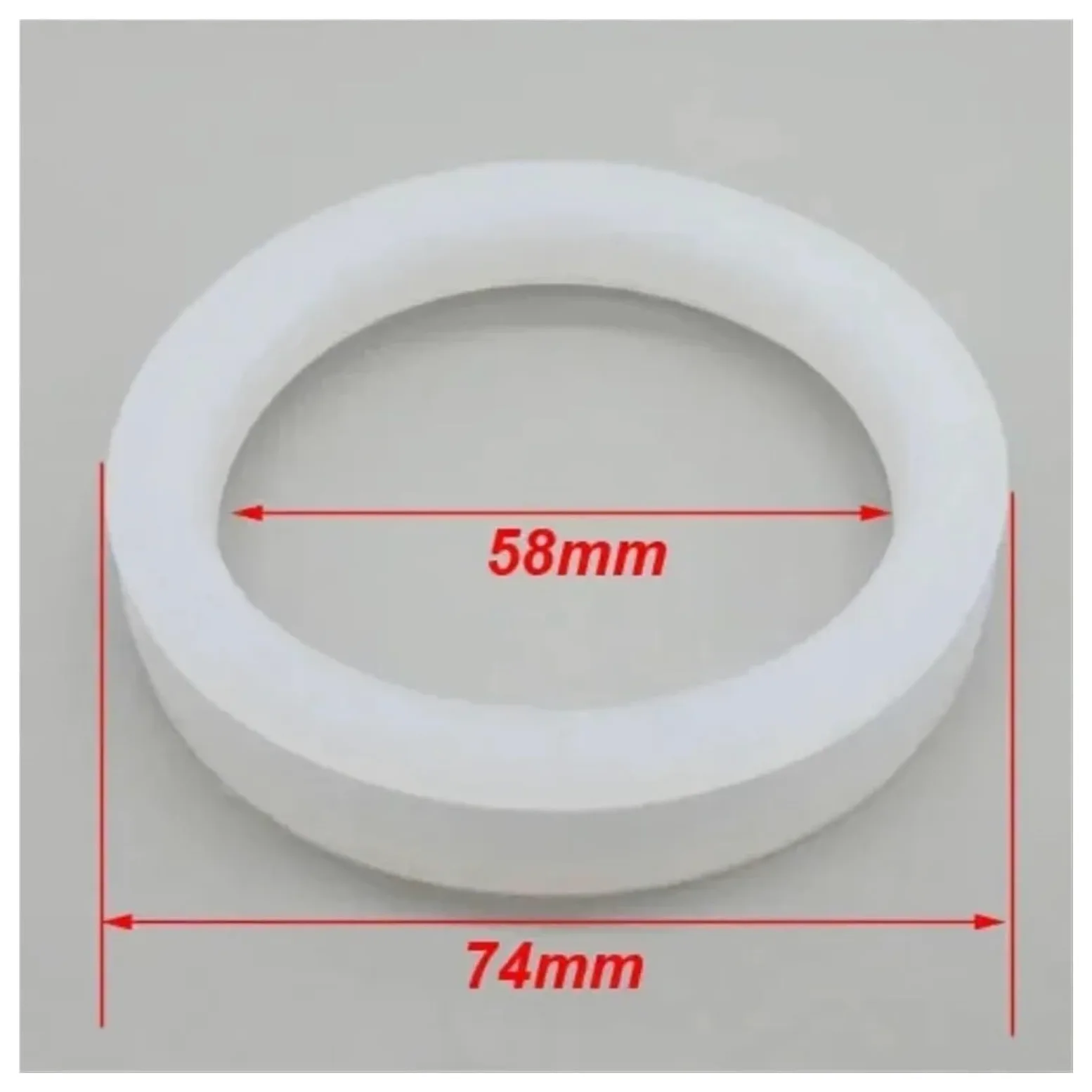 10 Uds. Anillo tórico de Sellado de Gel de sílice de Silicona for Calentador de Agua Solar Tubo de vacío Anillo de Goma de Silicona Junta de Goma de Sellado(ID58mm)
