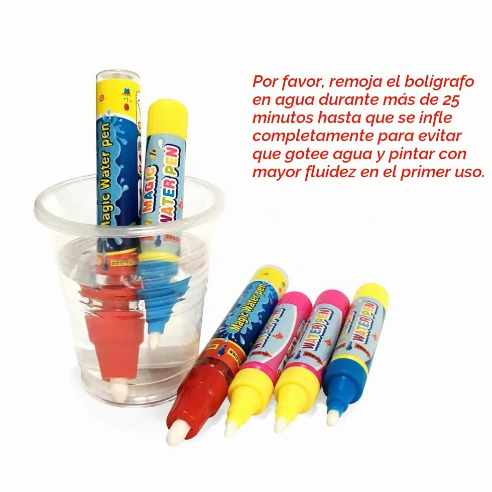 Recambio de Pluma Mágica de Agua 6 Piezas para Magia Doodle Mat