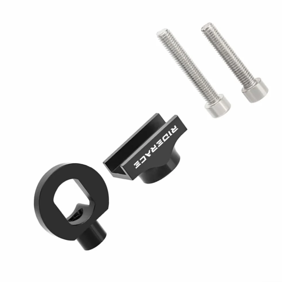 Tensor de cadena de bicicleta de aluminio para riel de engranaje fijo, 10 mm, 20 g, negro