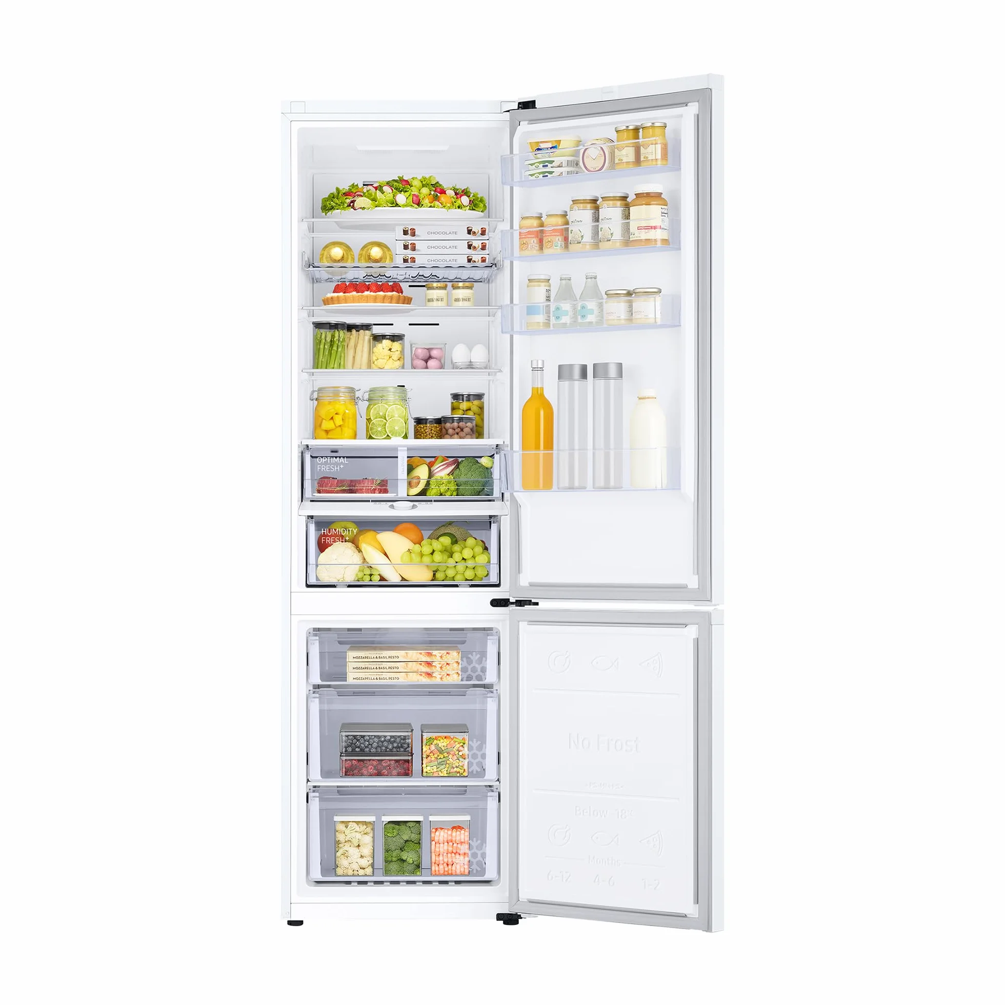 Samsung RB38C605CWW/EF Frigorífico Combi No Frost Blanco Clase C SmartThings AI Energy Mode