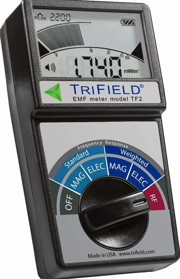 Trifield EMF Meter Modelo TF2 con bolsa suave negra