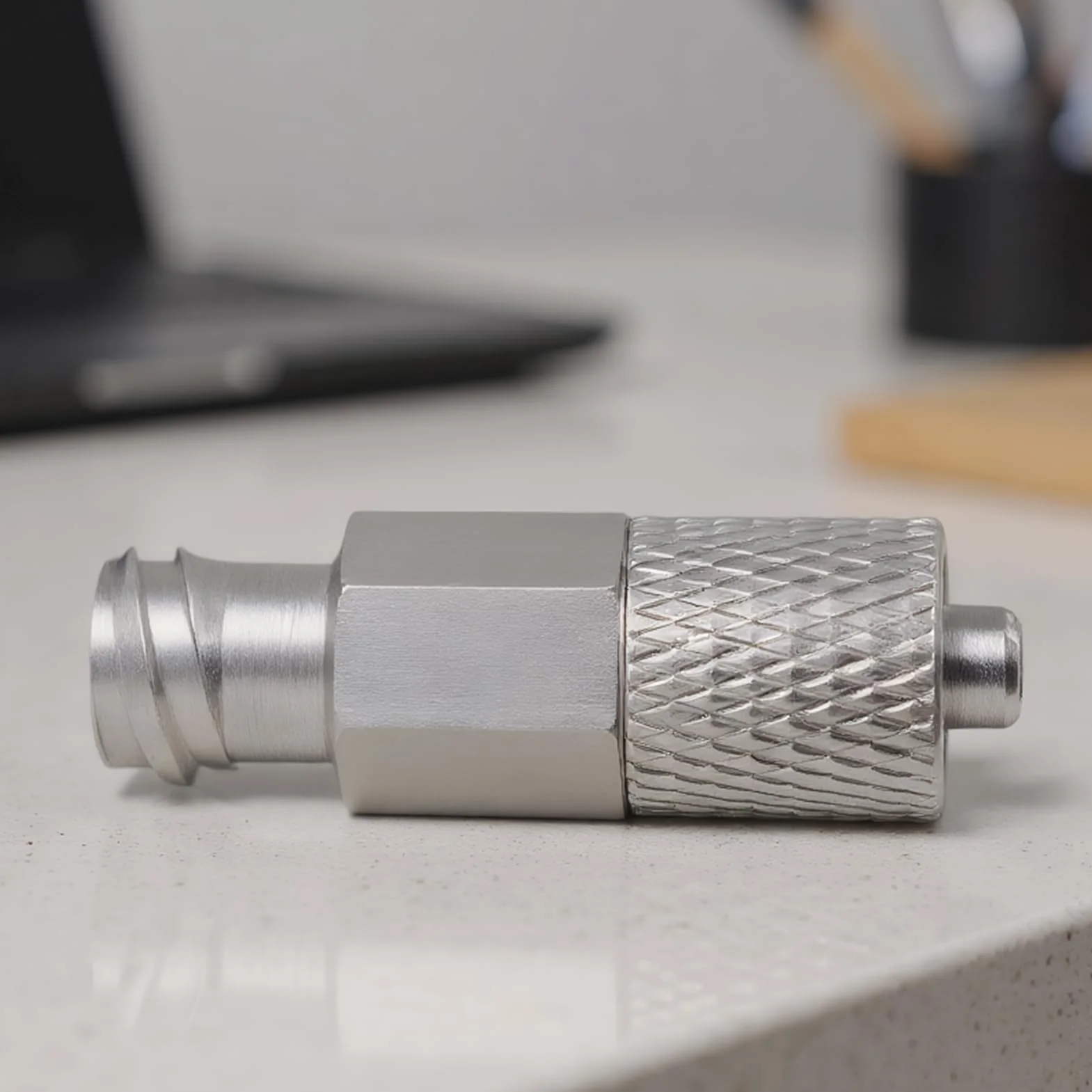 Adaptador de Luer Lock Metal 6 Piezas para Dispensador Conexión Precisión Lubricación Industrial Automotriz
