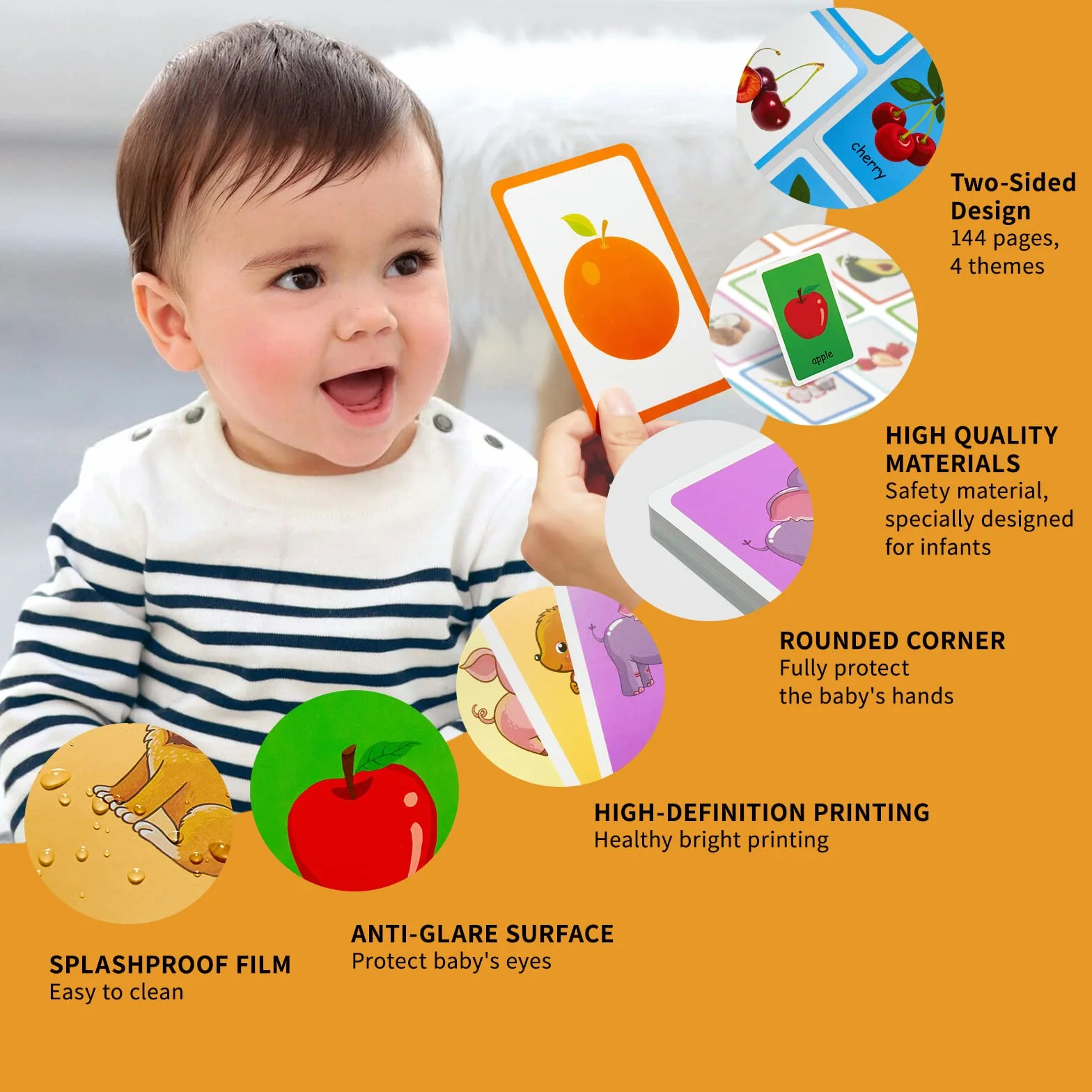 144 Tarjetas Flash Ingles Mis Primeras Palabras Juguetes Didácticos Estimulación Temprana Lenguaje Bebés Niños 2-5 Años