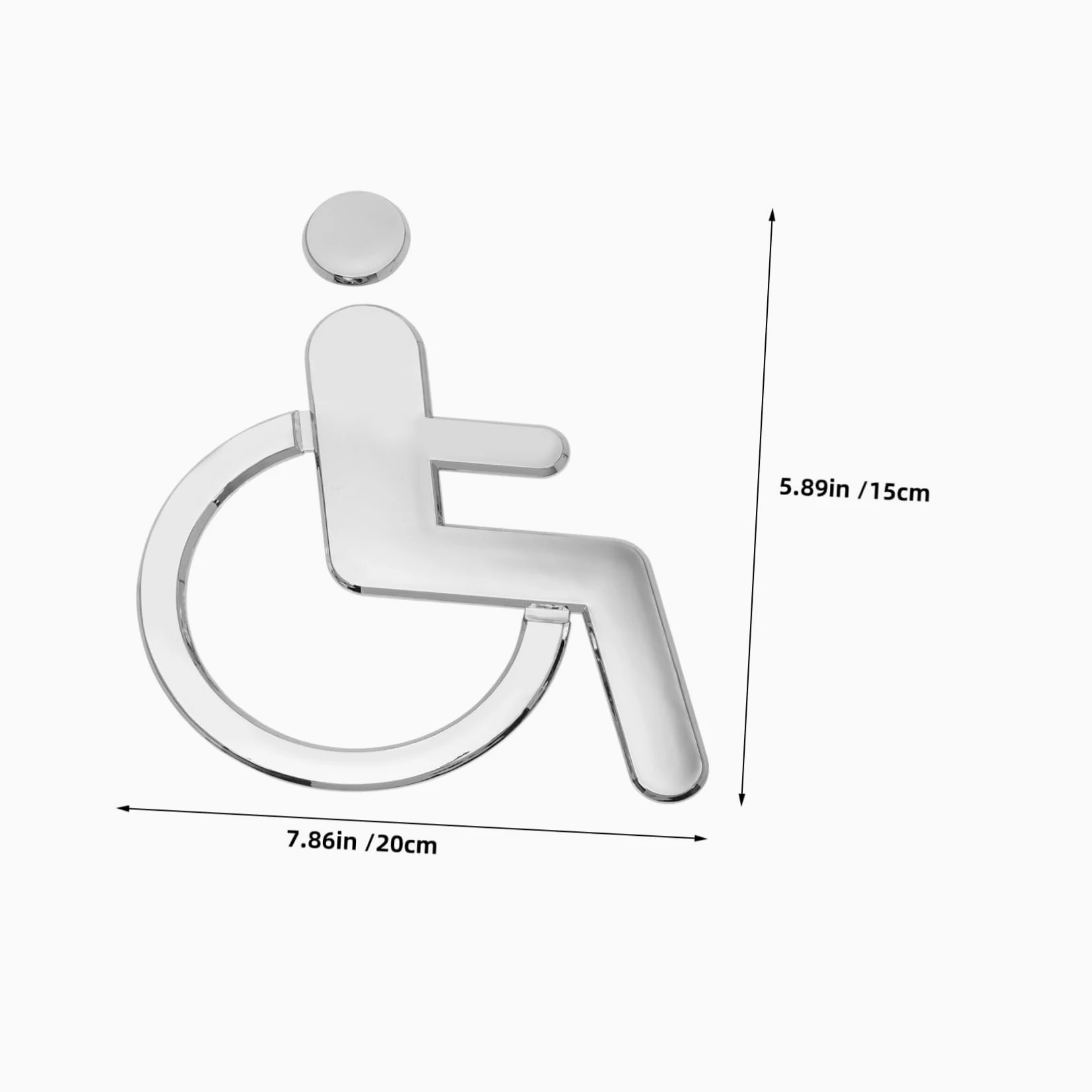 MAGICLULU 6 Piezas De Símbolo De Discapacidad Señal Para Discapacitados Señal Para Discapacitados De Cuidado Para Para