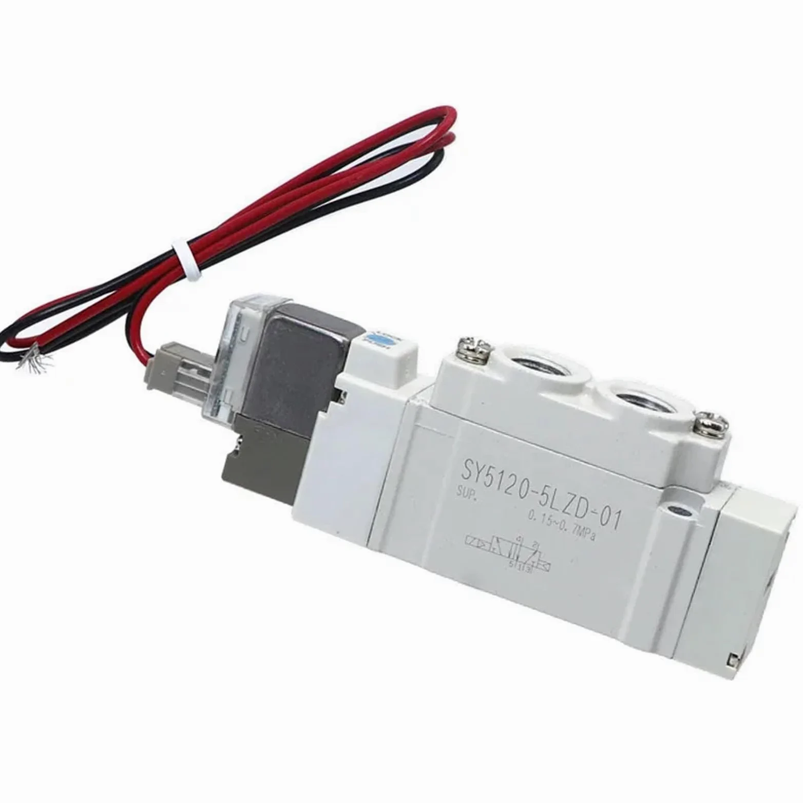 Electroválvula neumática SY5120 C4, electroválvula electromagnética monofásica de 2 Posiciones, componente neumático(SY5120-4DSE-C4)