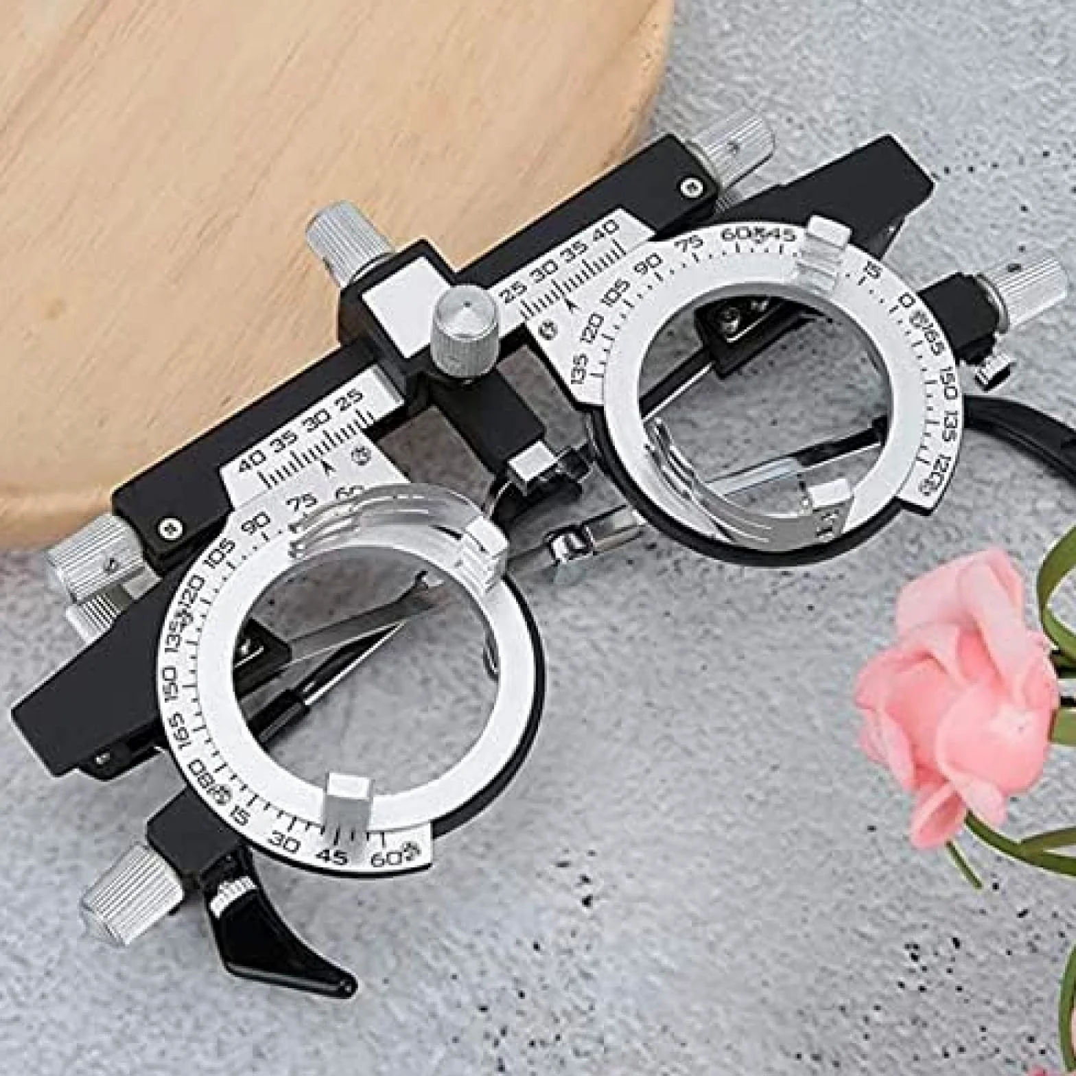 Óptica De Optometría Lente De Prueba Montura De Prueba Totalmente Ajustable Montura Óptica Óptica De Optometría Ocular para Examen De La Vista En Tiendas De Anteojos, Escuelas Y Empresas,Construct
