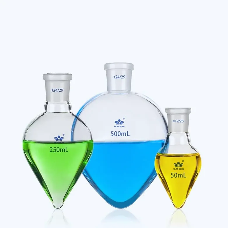 1 Unidad de Vidrio de borosilicato de Laboratorio Alto 50 ml-2000 ml Esmerilado estándar #19#24#29 Boca Espesar matraz de Vidrio con Fondo en Forma de V (Size : 1000ml celiber29)