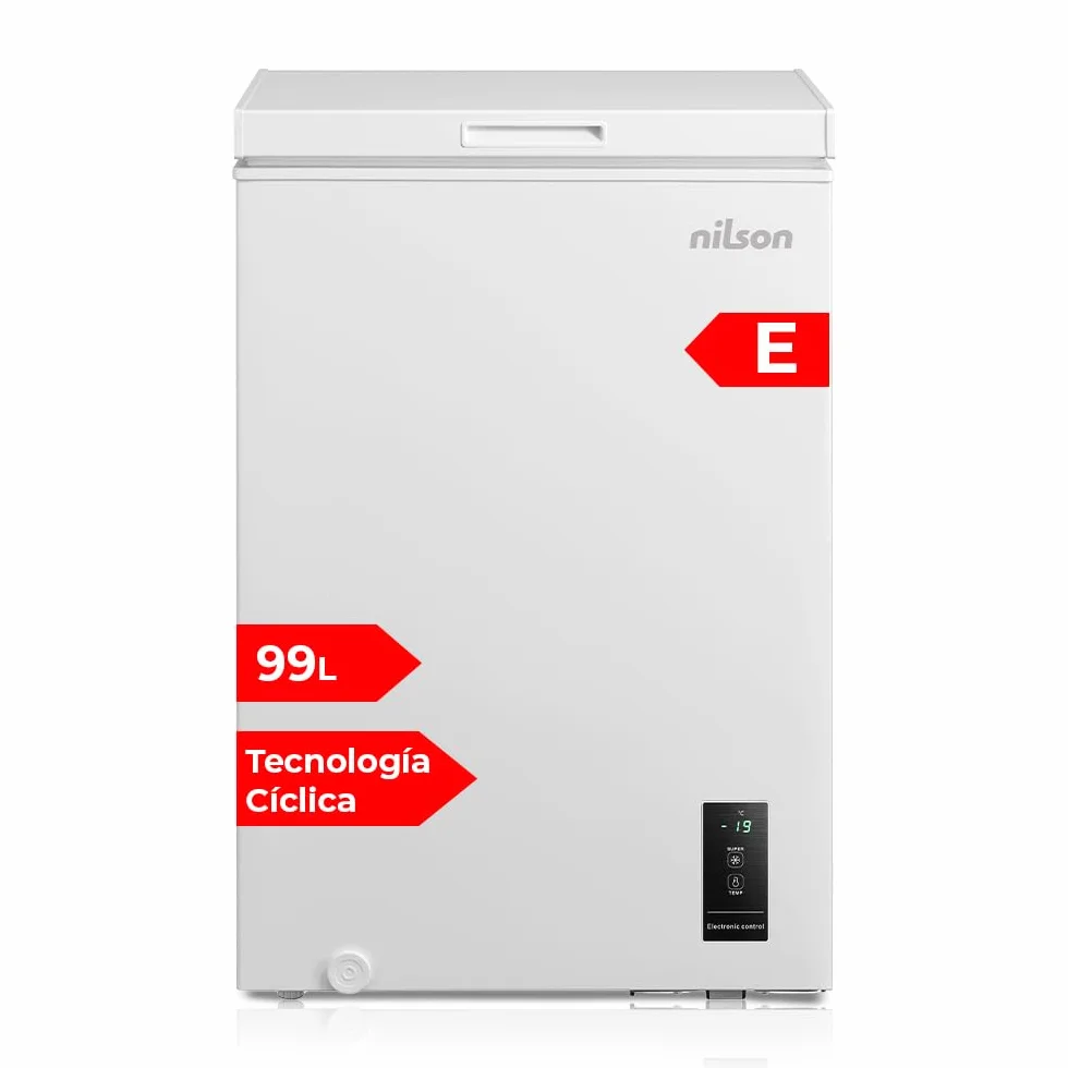 Nilson Congelador Horizontal Blanco NCH1000EDC 99L Dual Cooling 4 Star Super Congelación