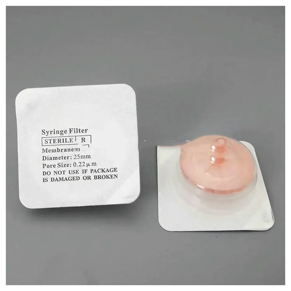 Cristalería de Laboratorio Lote de 50 unidades de membranas de nailon/PES/PTFE con apertura de 0,22 um/0,45 um y filtros de 13/25/33 mm.(25mm 0.45um Nylon)