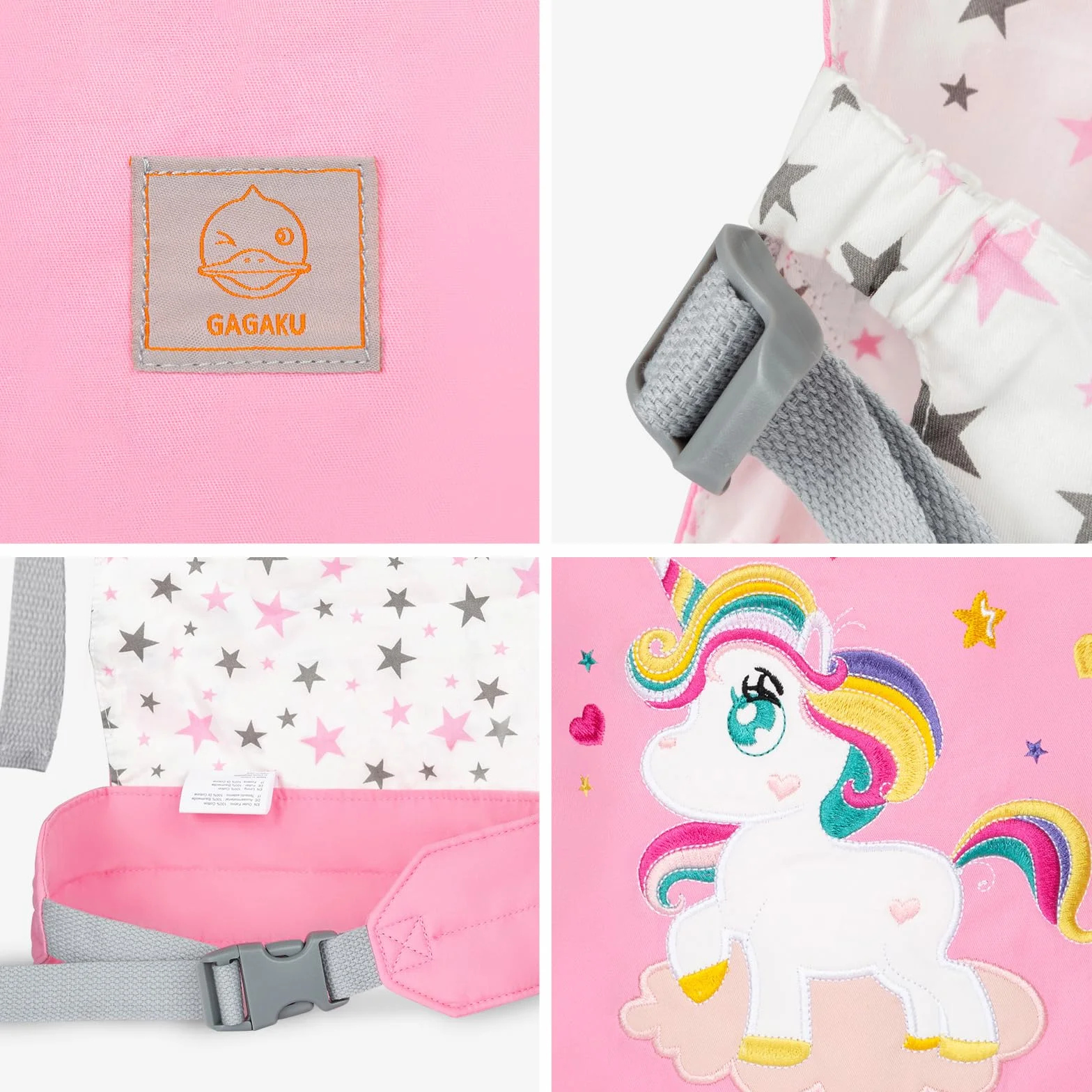GAGAKU Transportador de muñecas para niños, portabebés, Accesorios para muñecas Reborn, Correas Ajustables, Rosa