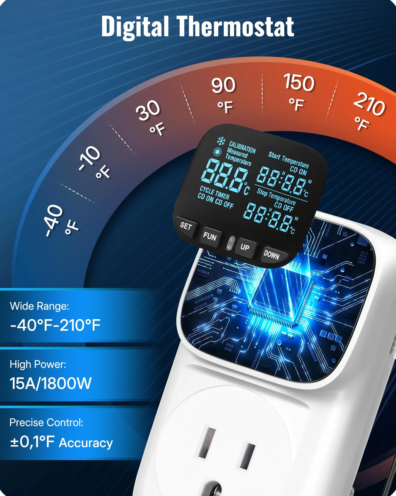 Controlador digital de temperatura W01TC06