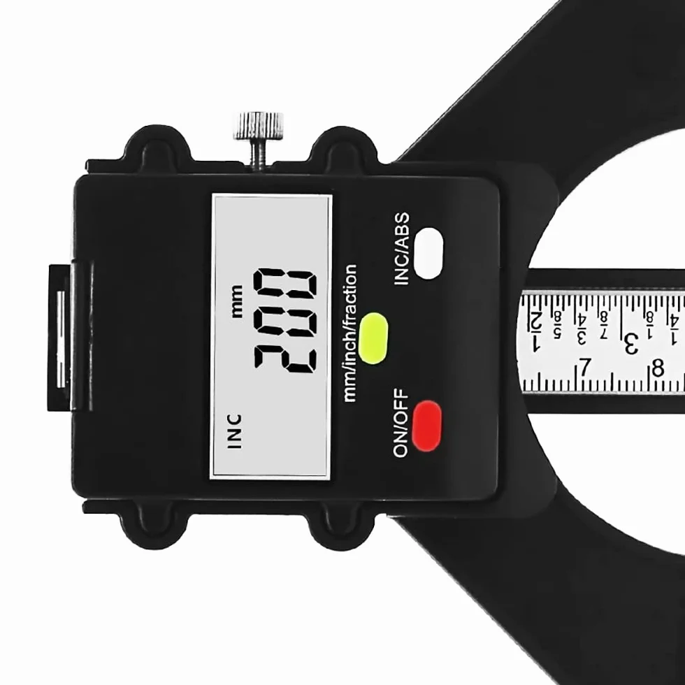 Medidor de altura digital magnético 80 mm Mini medidor de profundidad para sierra de mesa carpintería