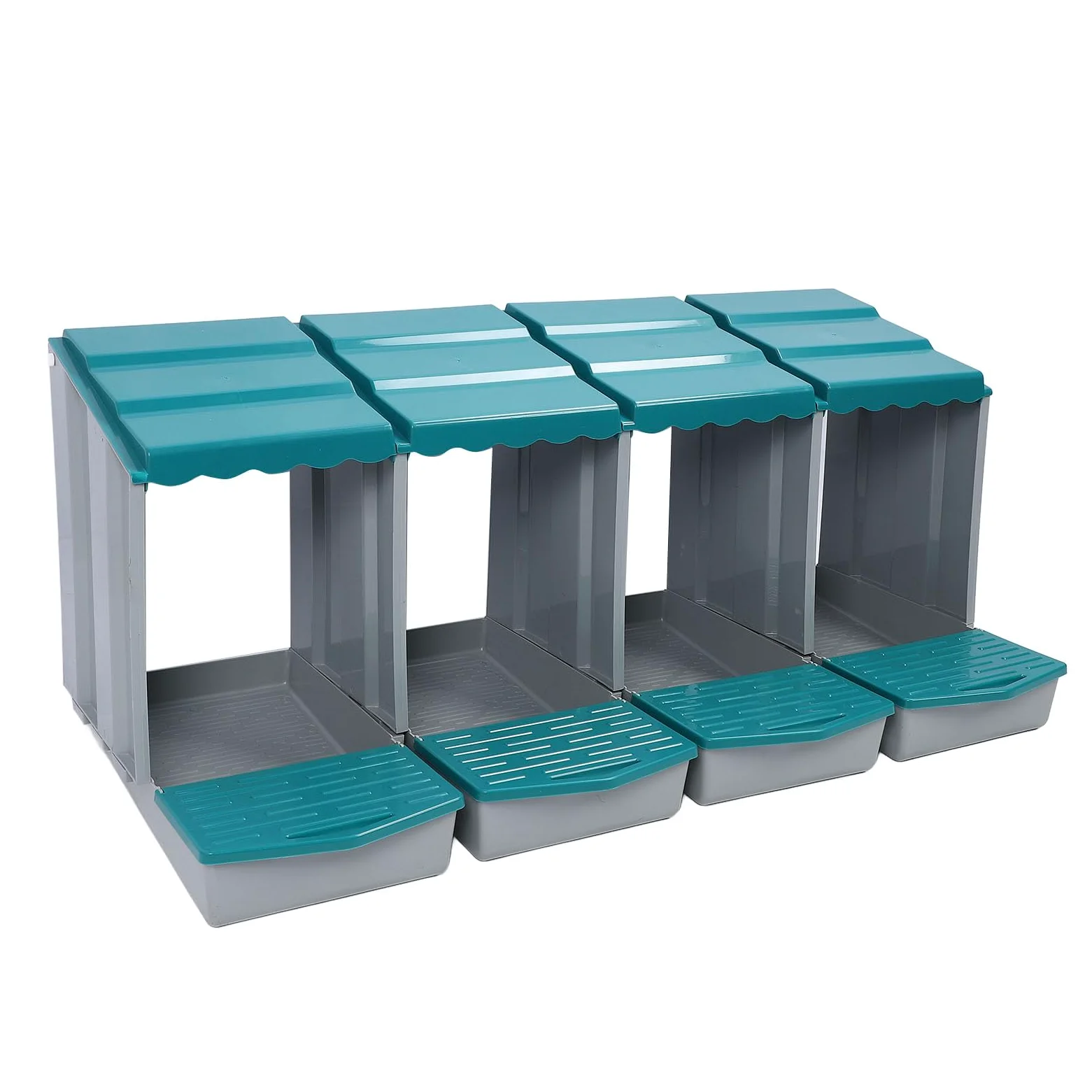 Qcwwy Caja Nido para Gallinas de 6 Orificios, Caja para Poner Huevos de Material PP con Percha Oscilante, Fácil Montaje, Diseño Extraíble para una Rápida Recolección de Huevos, Calidez