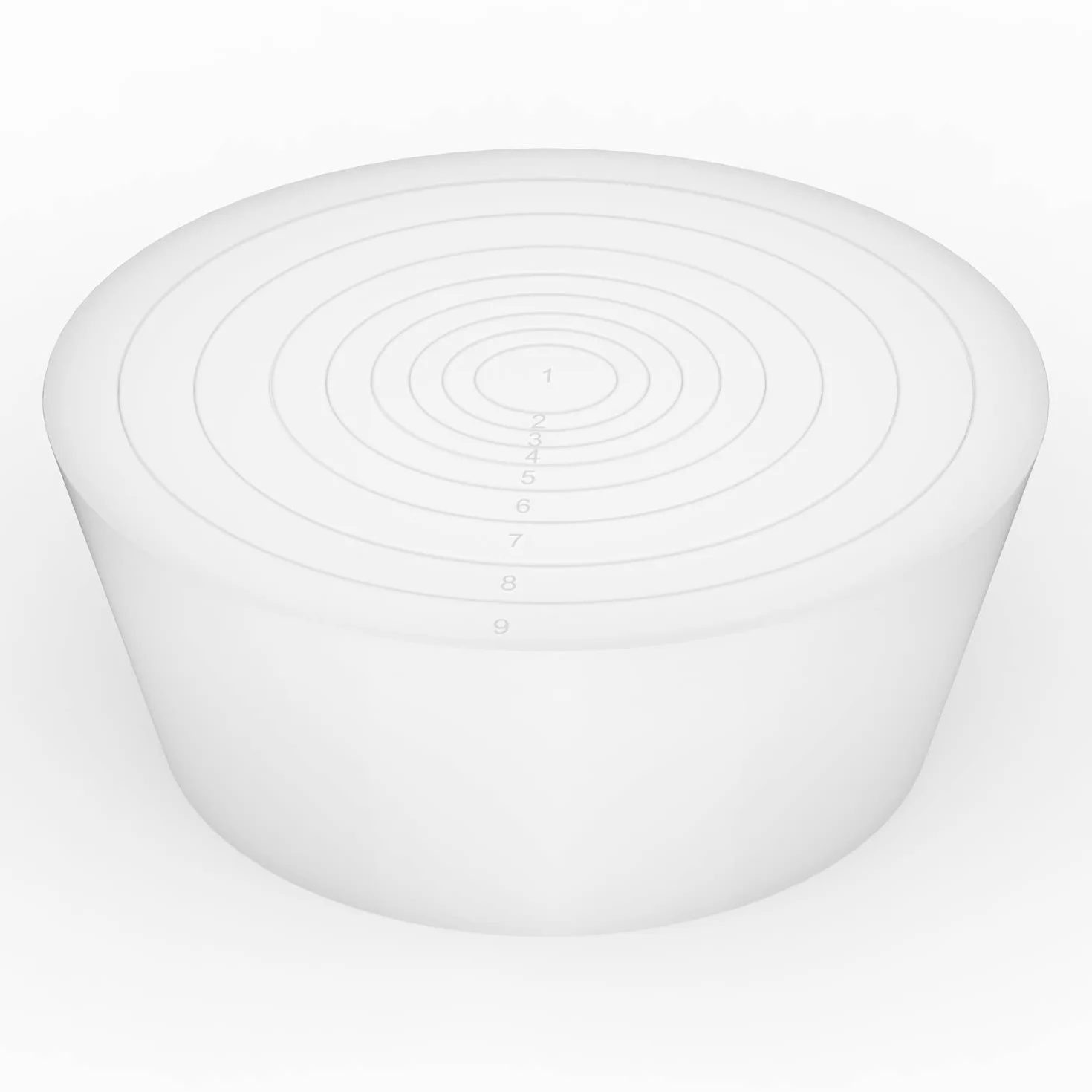 Stonylab Conos Adaptadores de Filtro Silicona 9PK Collar Cónico Duradero Tapón de Silicona Juego de Adaptadores de Conos Matraz de Embudo Buchner Blanco