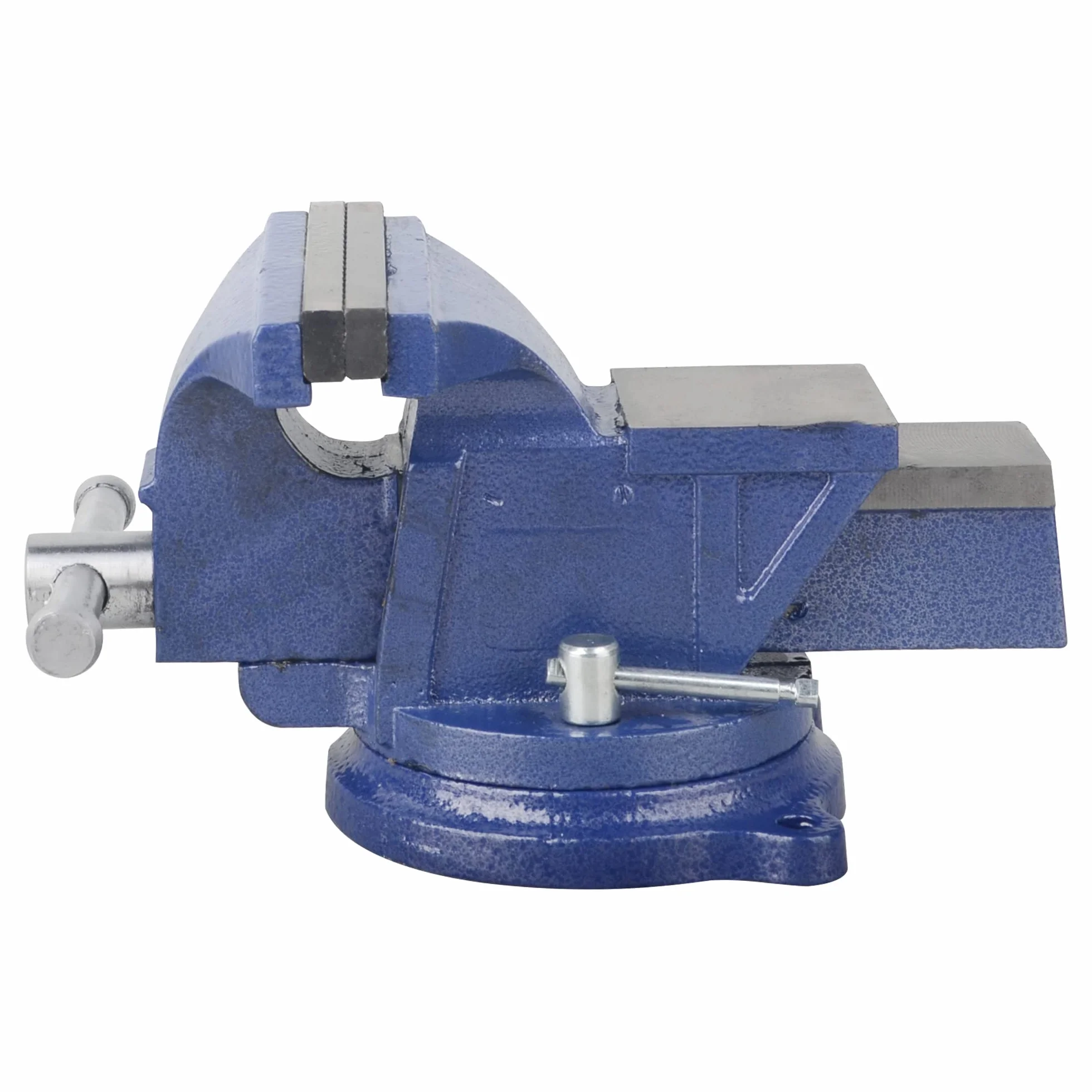 DAYUAN Tornillo de banco de acero 10,2 cm 360° con base yunque Abrazadera de mesa giratoria