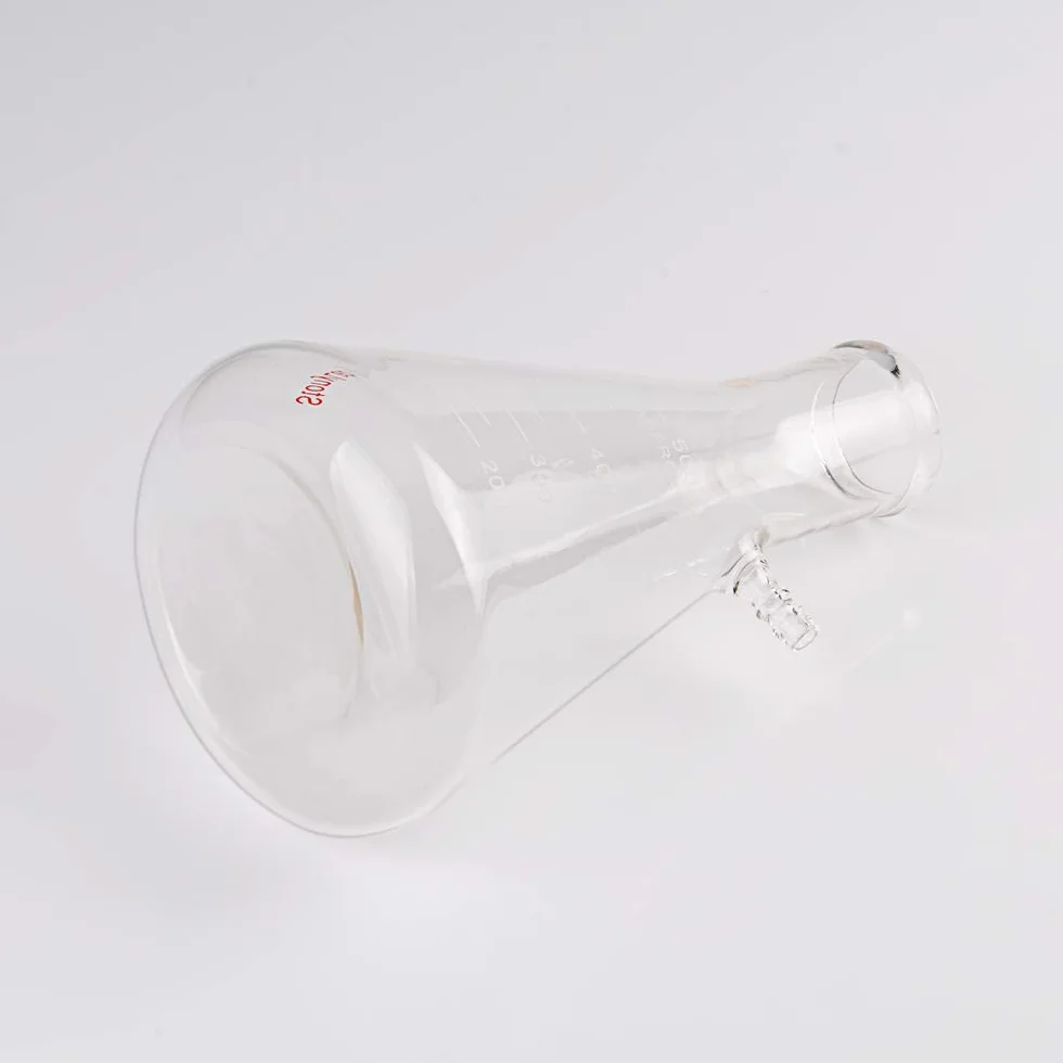 Frasco de filtración de vidrio borosilicato StonyLab 500ml, perno de cuello con tubo
