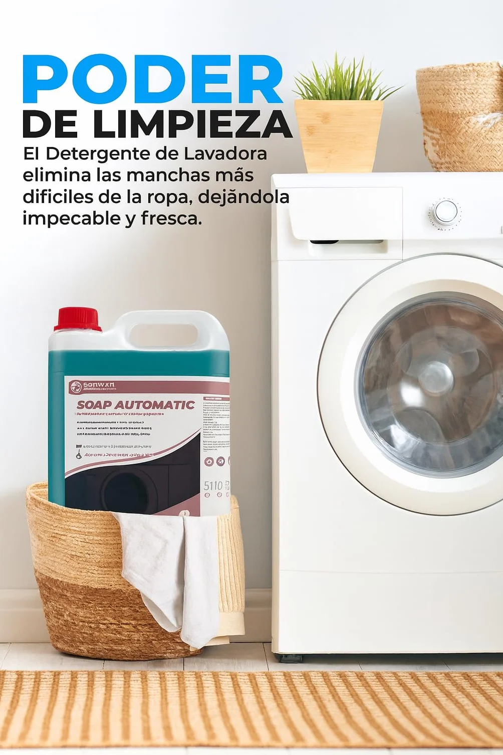 Detergente Líquido Profesional Neutro Pack 2 5L Ropa Blanca y Color