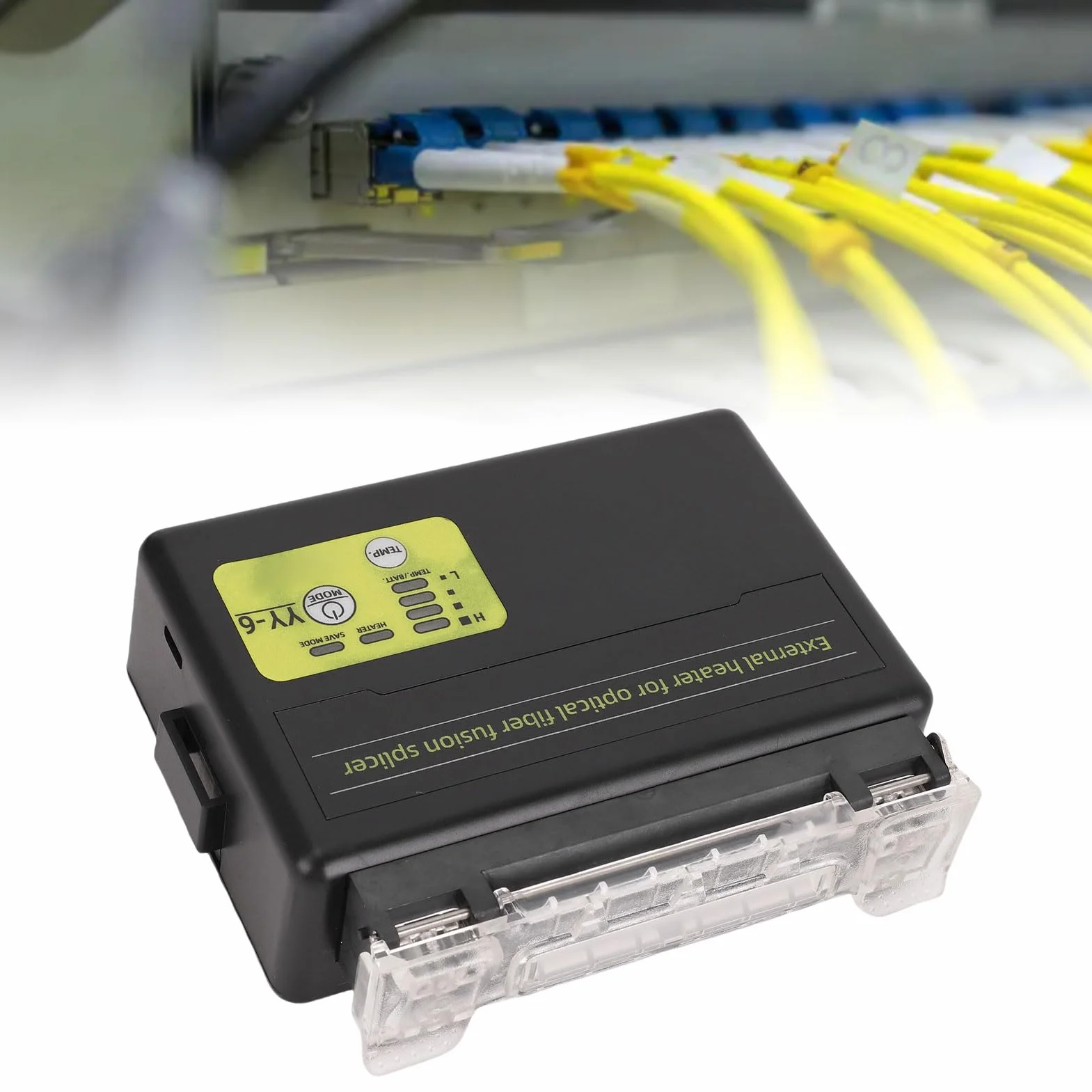 Garosa Calentador de Empalme de Fibra Óptica 5100 mAh 4 Ajustes de Temperatura